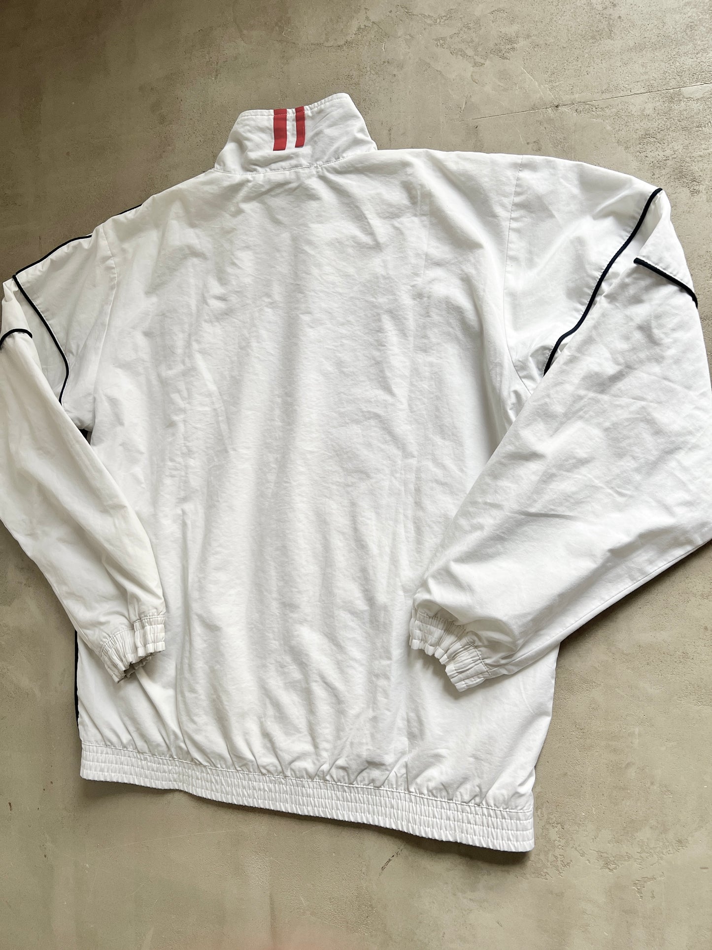 WHITE NIKE TRACK JACKET - 2000S - M