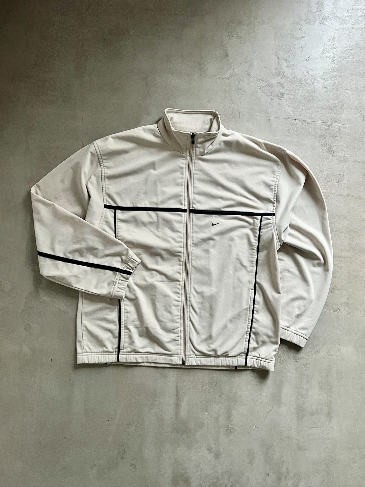 CREME NIKE TRACK JACKET - 2000S - L/XL