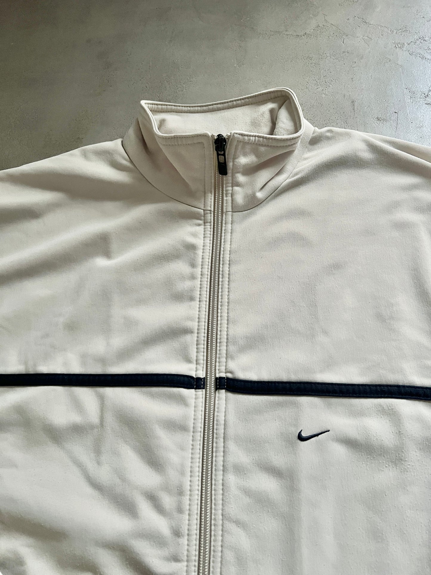 CREME NIKE TRACK JACKET - 2000S - L/XL