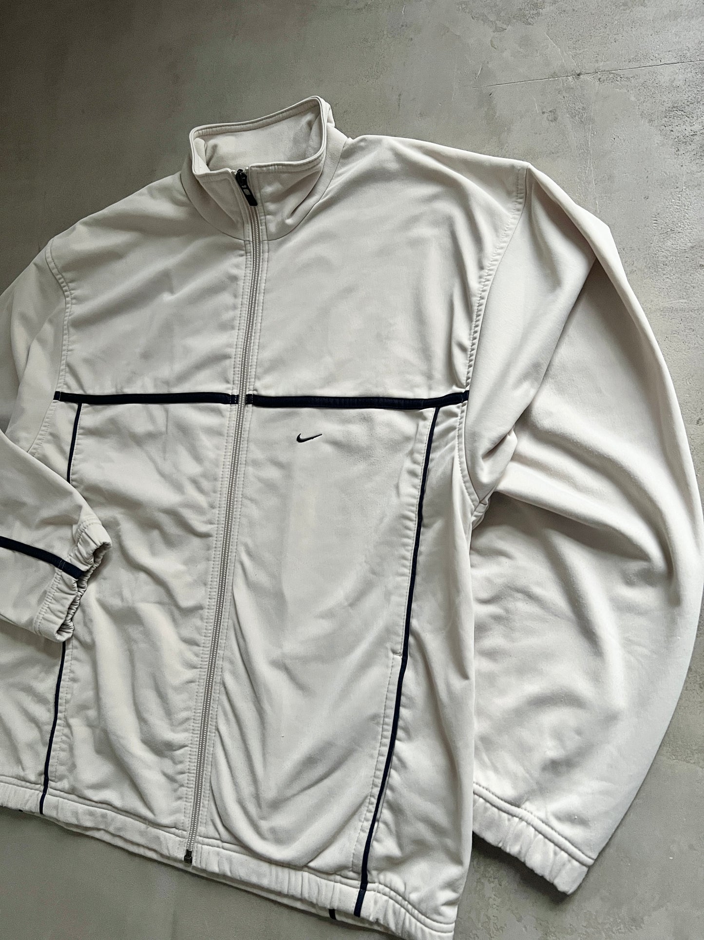 CREME NIKE TRACK JACKET - 2000S - L/XL