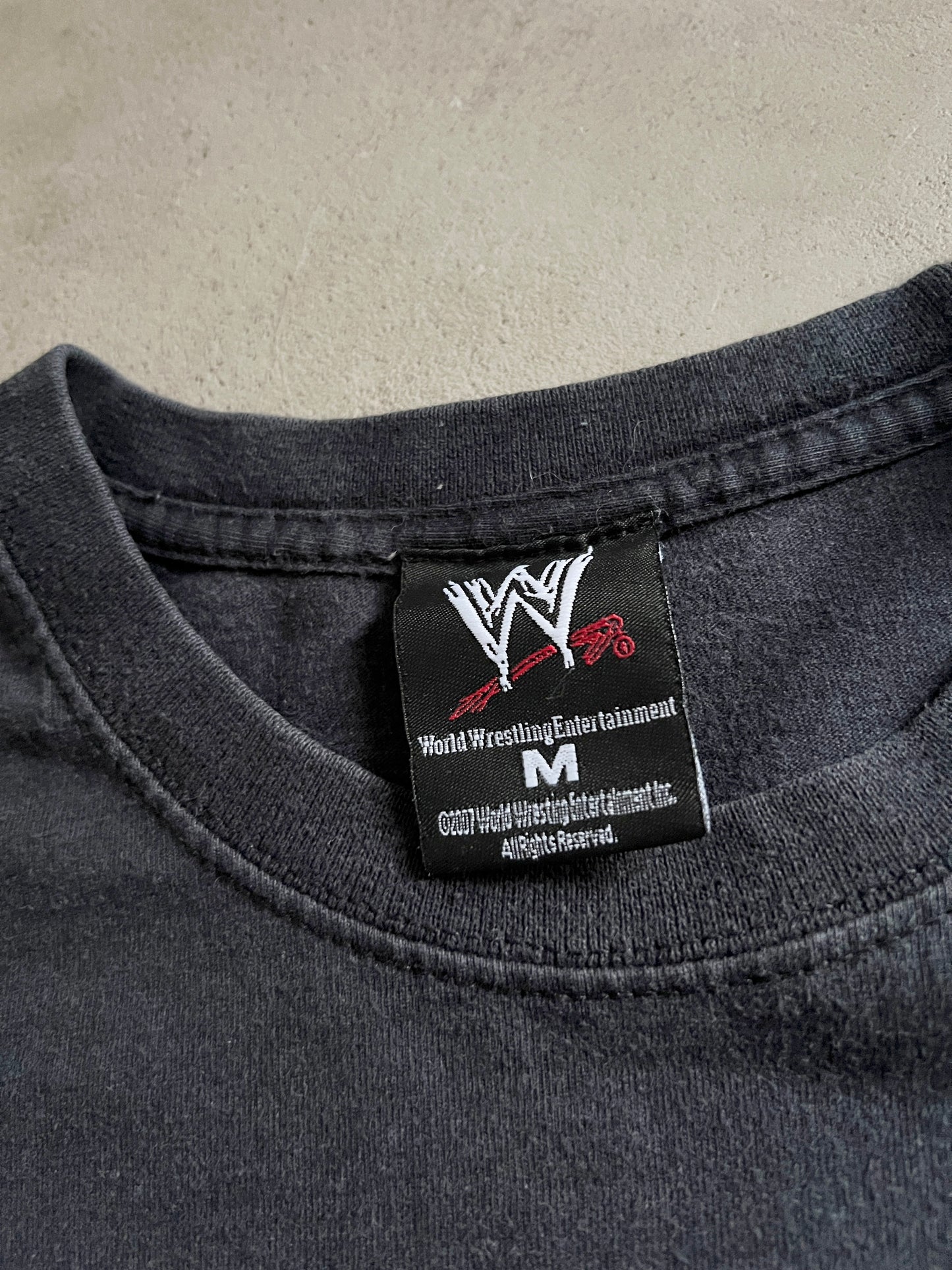 BLACK WRESTLE MANIA TEE - 2000S - M