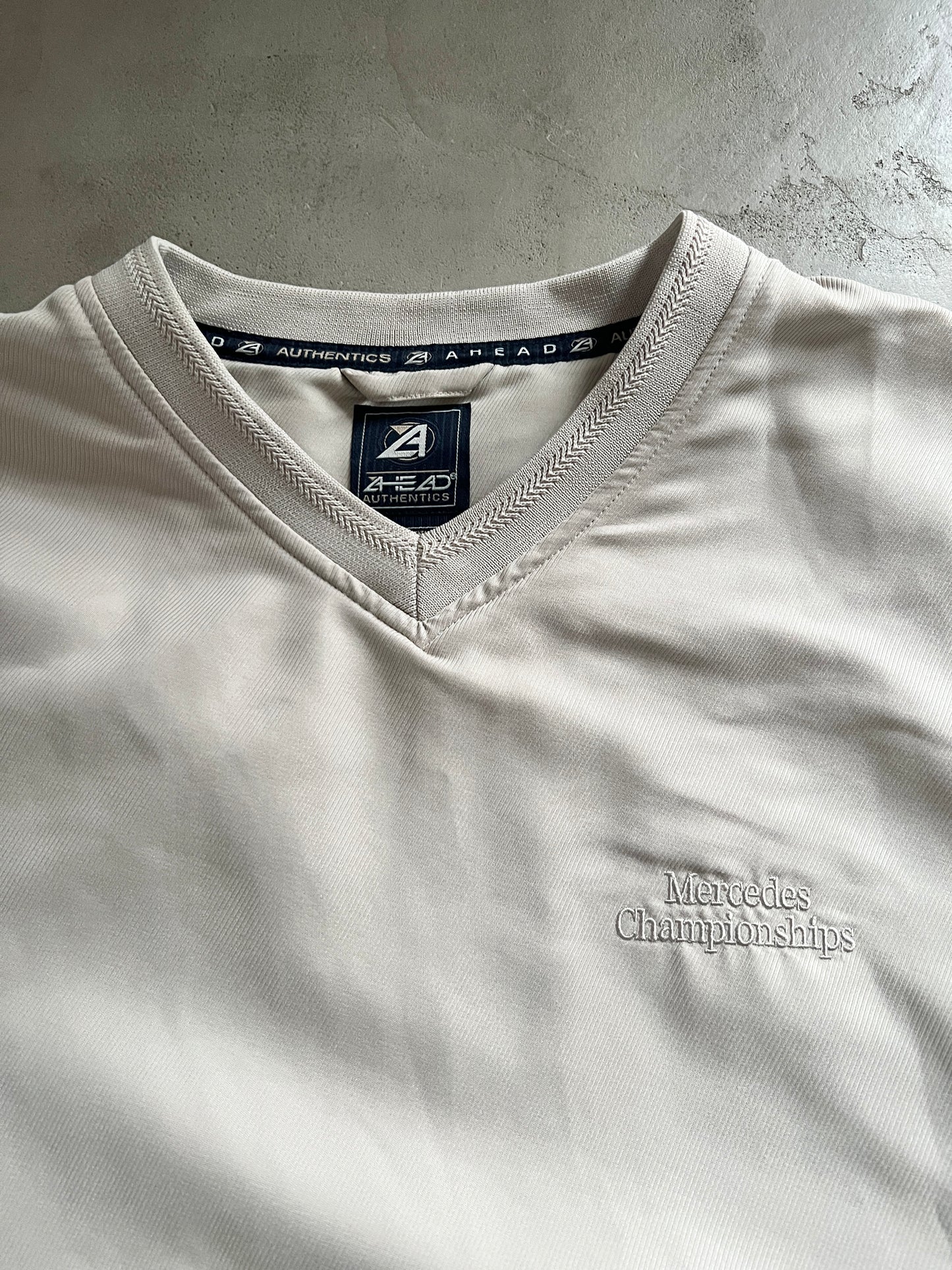 CREME MERCEDES BENZ GOLF SWEATER - 2000S - L