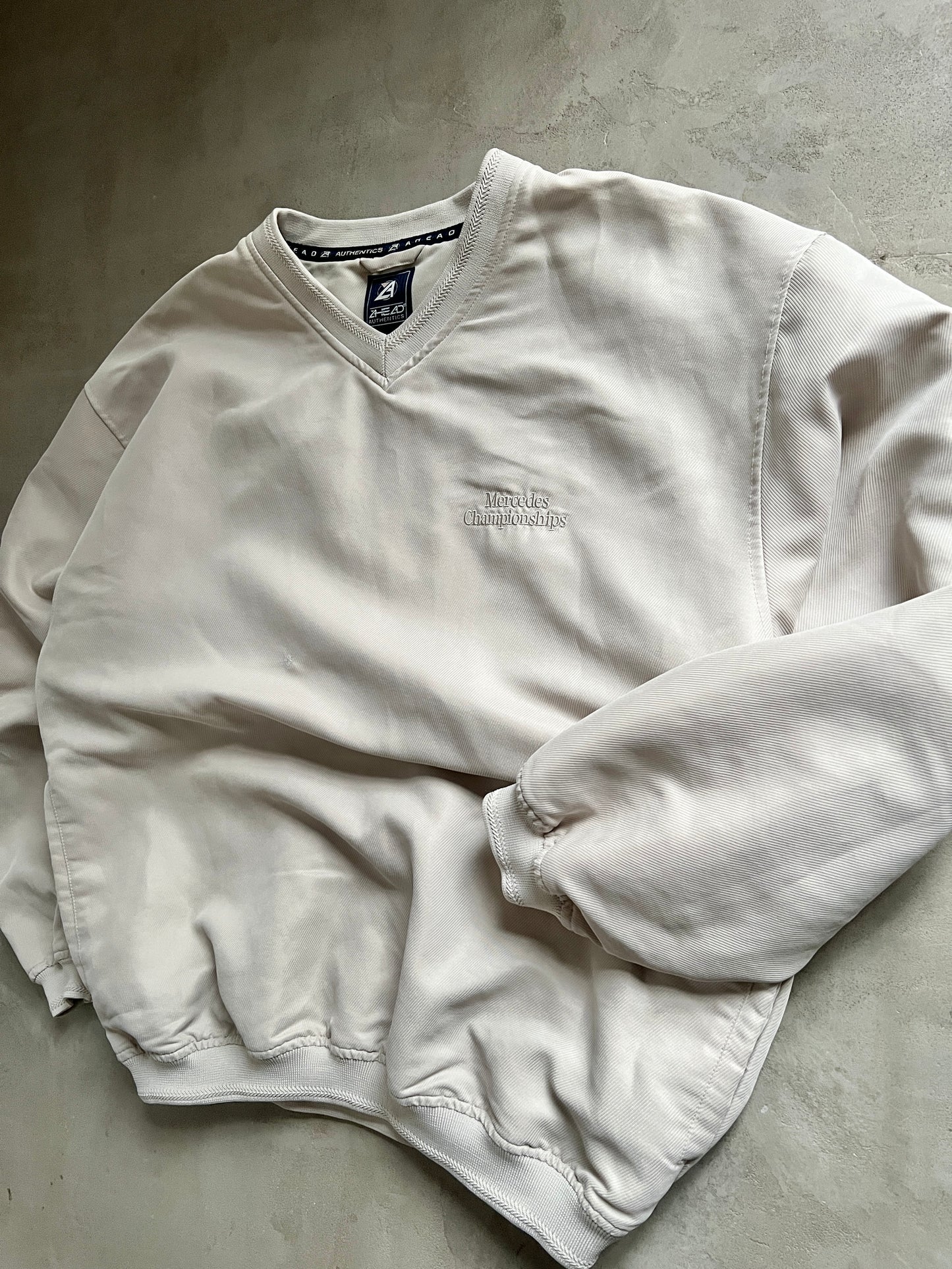 CREME MERCEDES BENZ GOLF SWEATER - 2000S - L