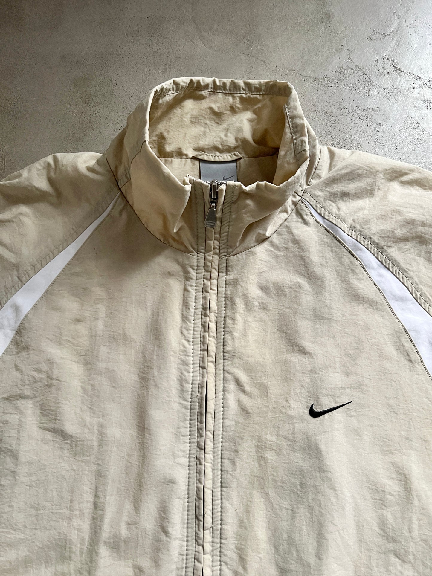 CREME NIKE TRACK JACKET - 2000S - L