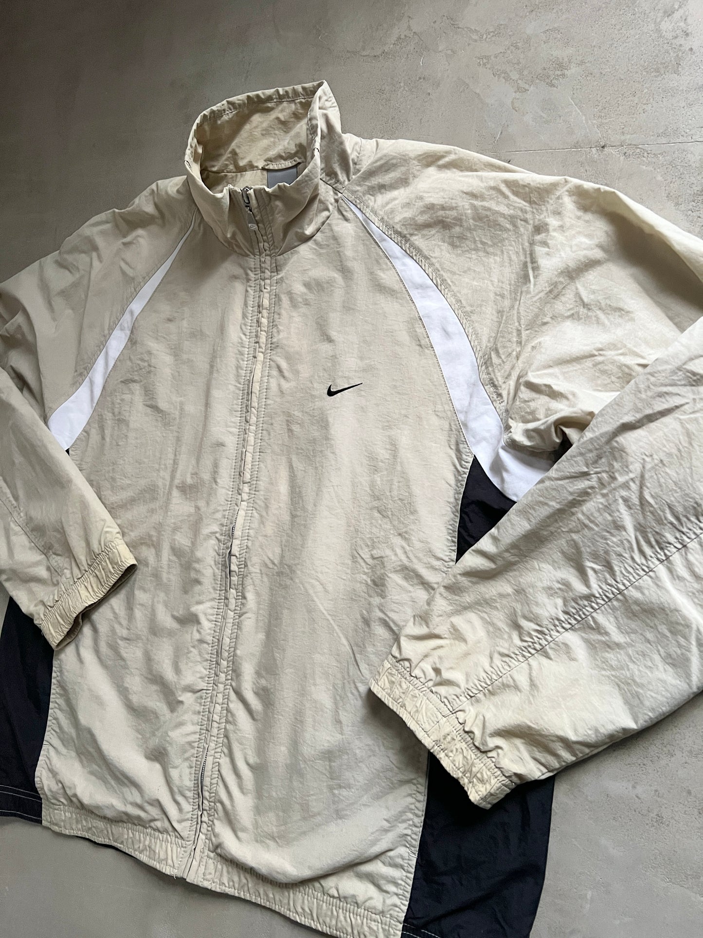 CREME NIKE TRACK JACKET - 2000S - L