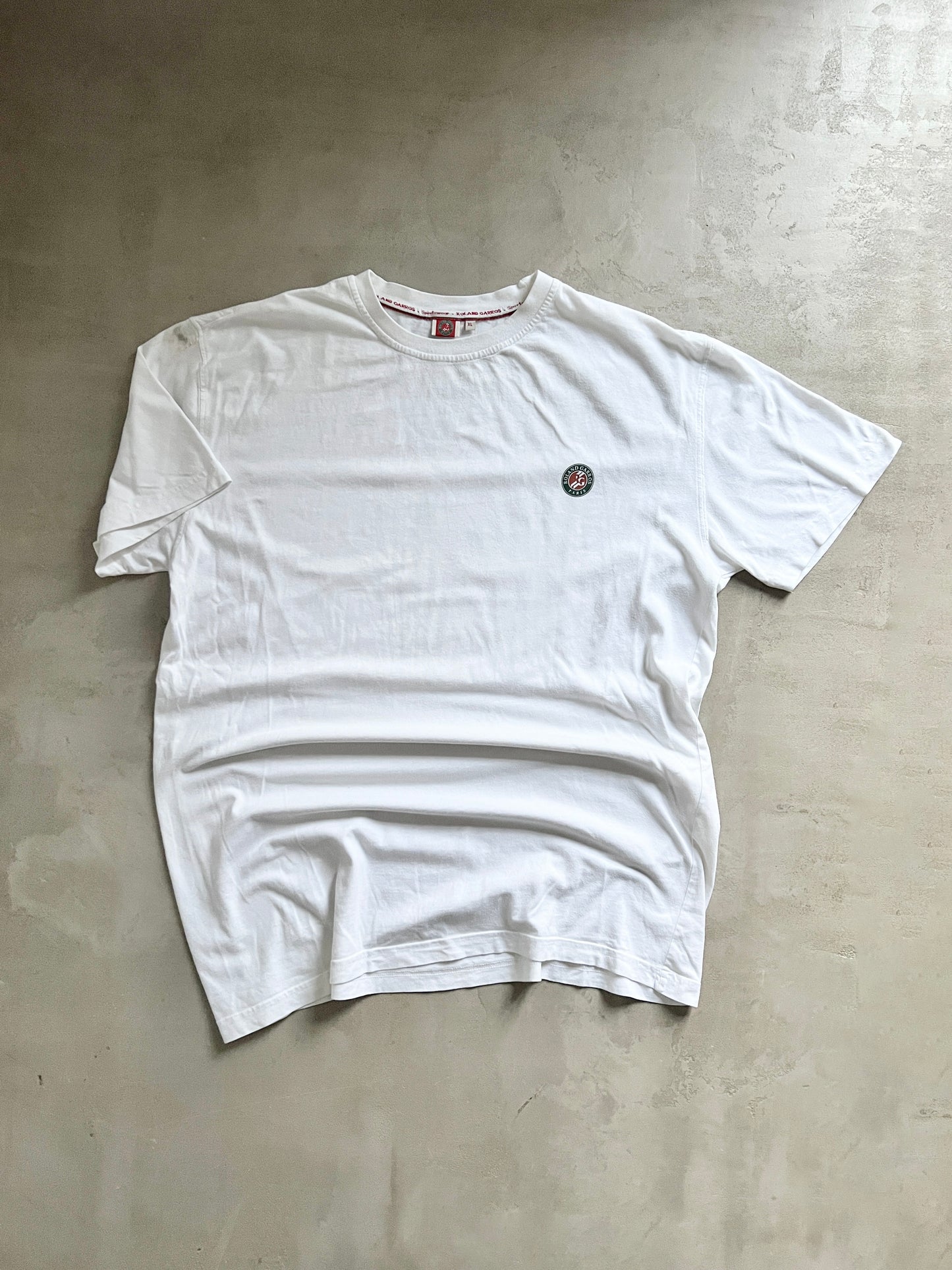 WHITE FRENCH OPEN TENNIS TEE - 2003 - XL