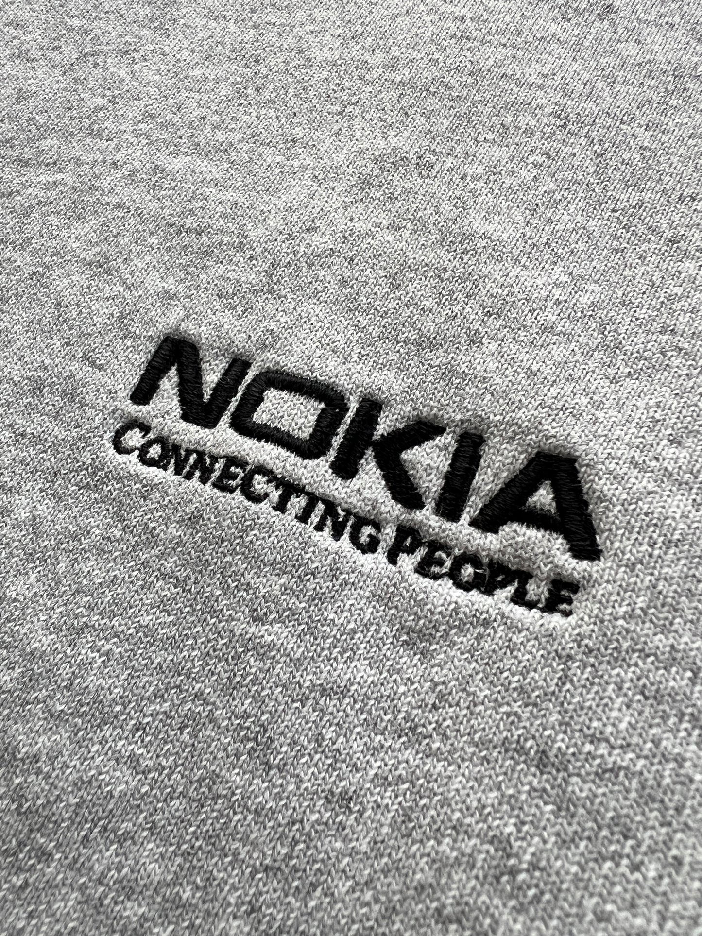 GREY NOKIA PROMO SWEATER - 1990S - L