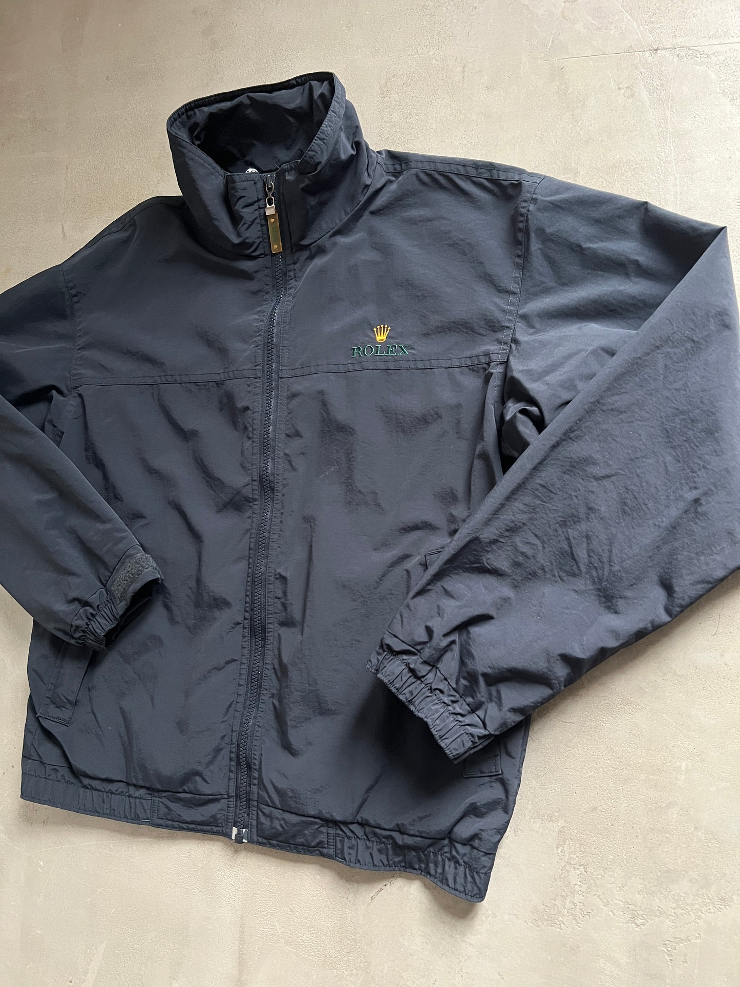 NAVY ROLEX YACHT JACKET - 2000S - M