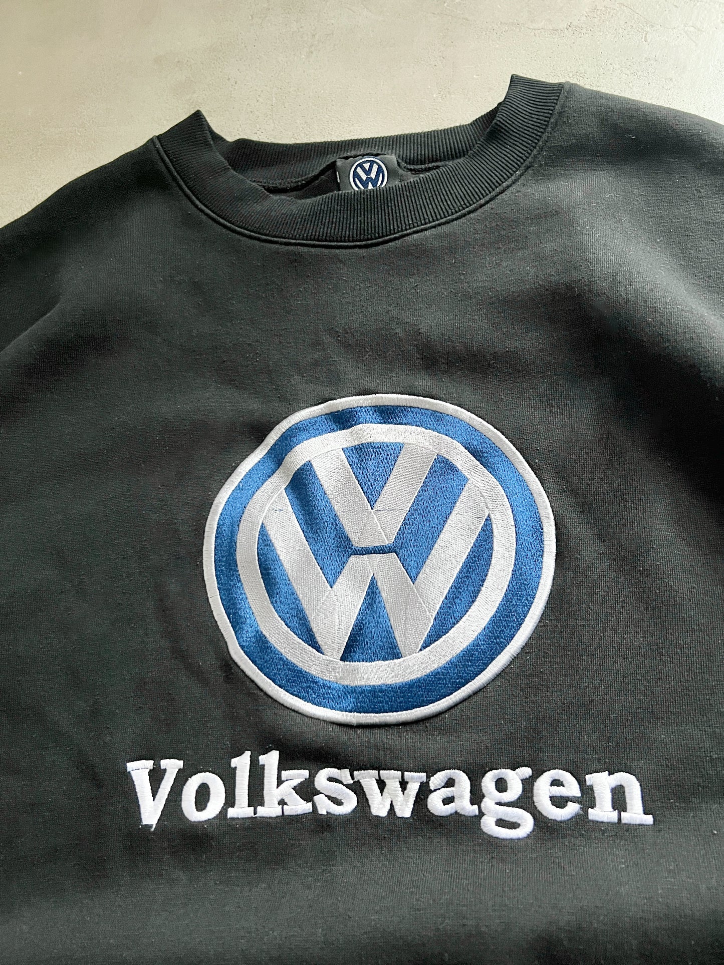 BLACK VOLKSWAGEN SWEATER - 1990S - L/XL