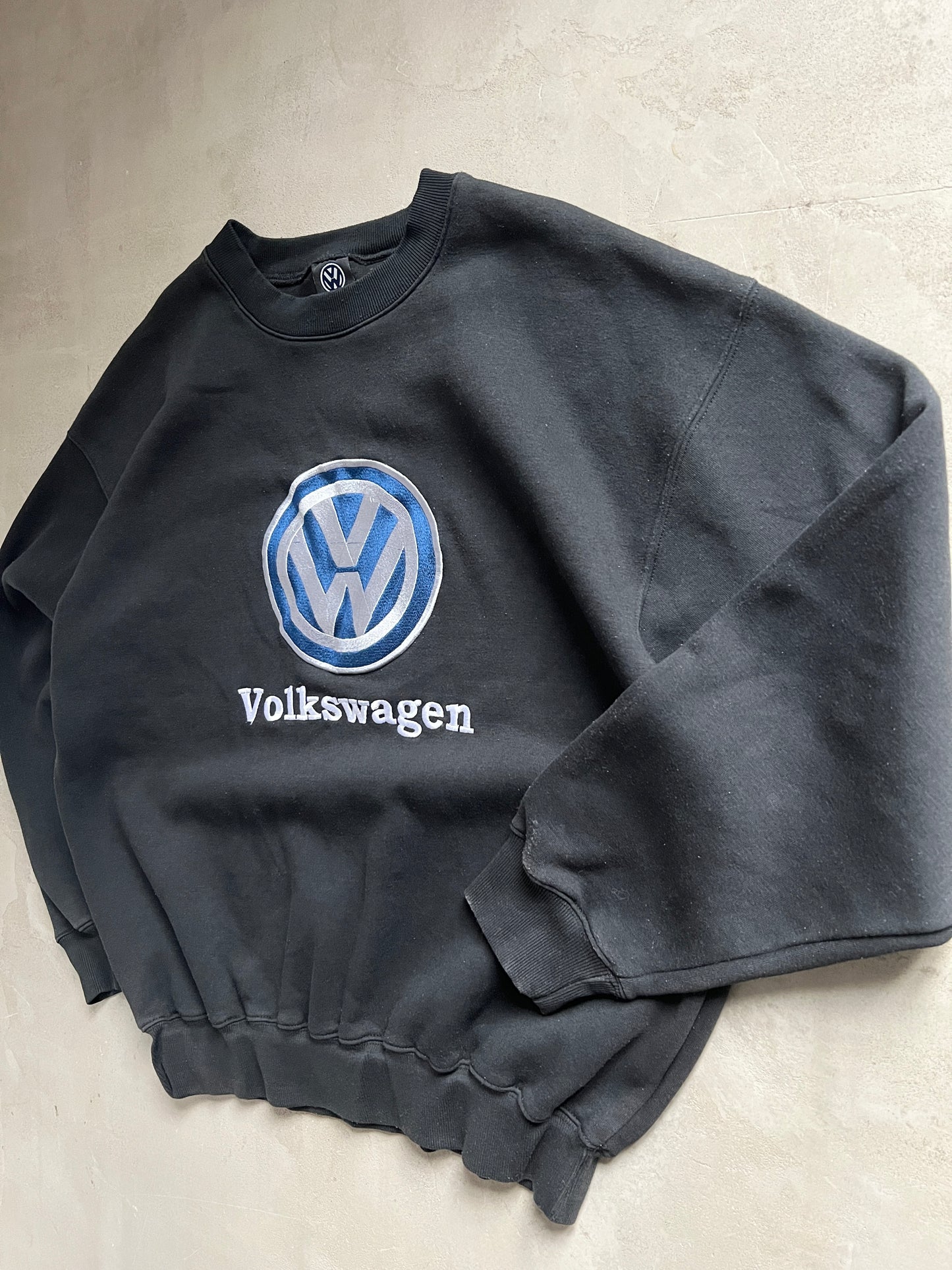 BLACK VOLKSWAGEN SWEATER - 1990S - L/XL