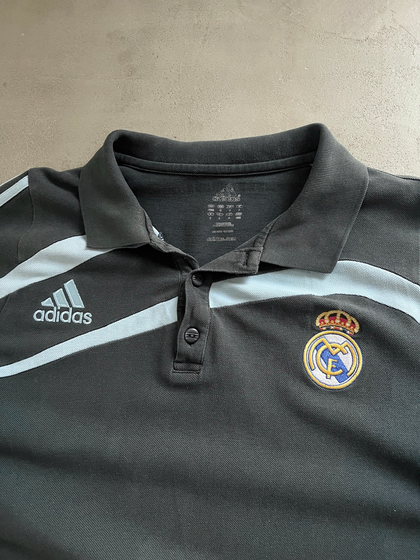 GREY/BABY BLUE REAL MADRID POLO - 2000S - S