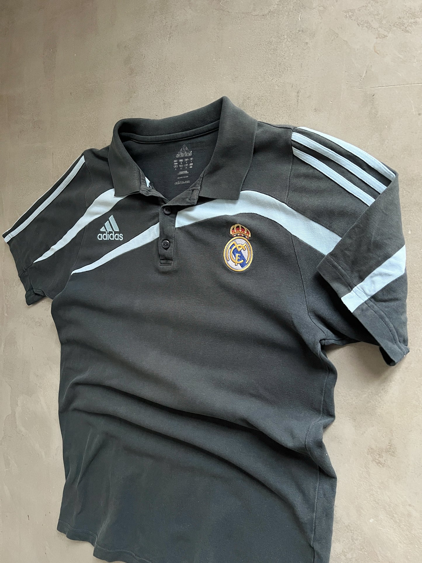 GREY/BABY BLUE REAL MADRID POLO - 2000S - S