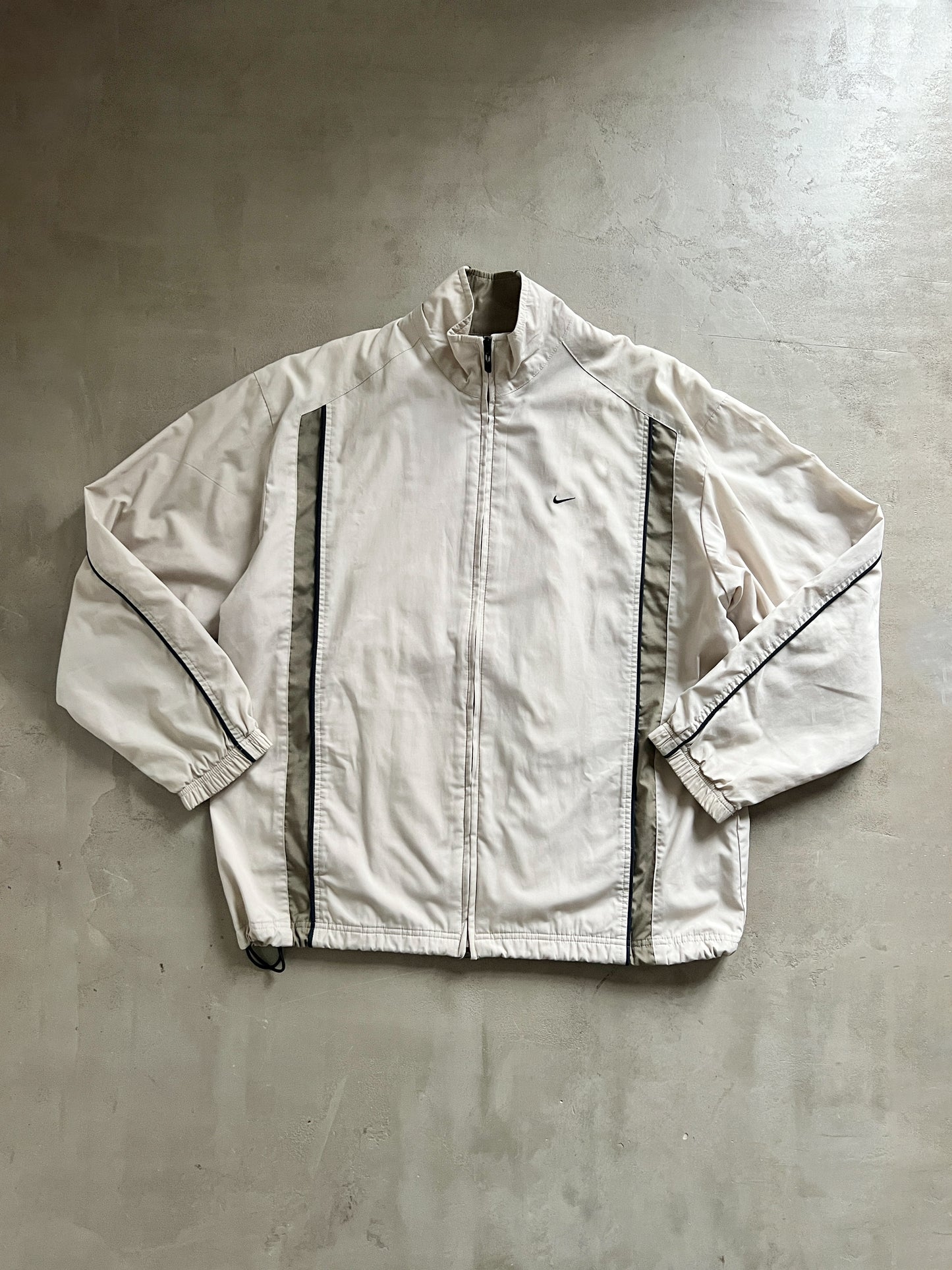 CREME NIKE TRACK JACKET - 2000S - L/XL