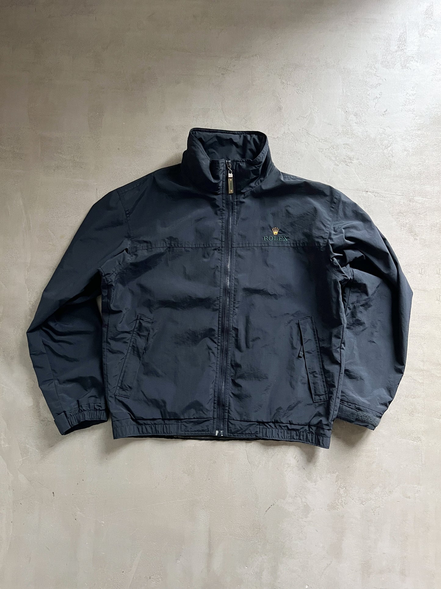 NAVY ROLEX YACHT JACKET - 2000S - M