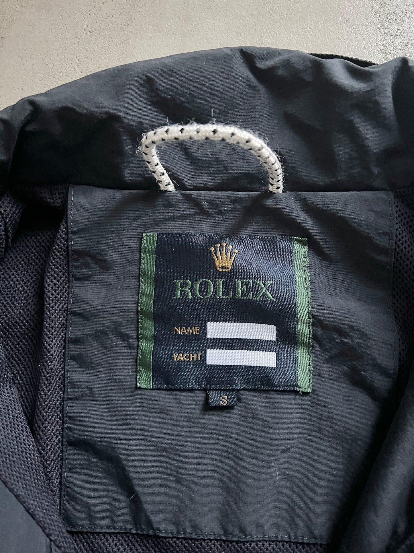 NAVY ROLEX YACHT JACKET - 2000S - M