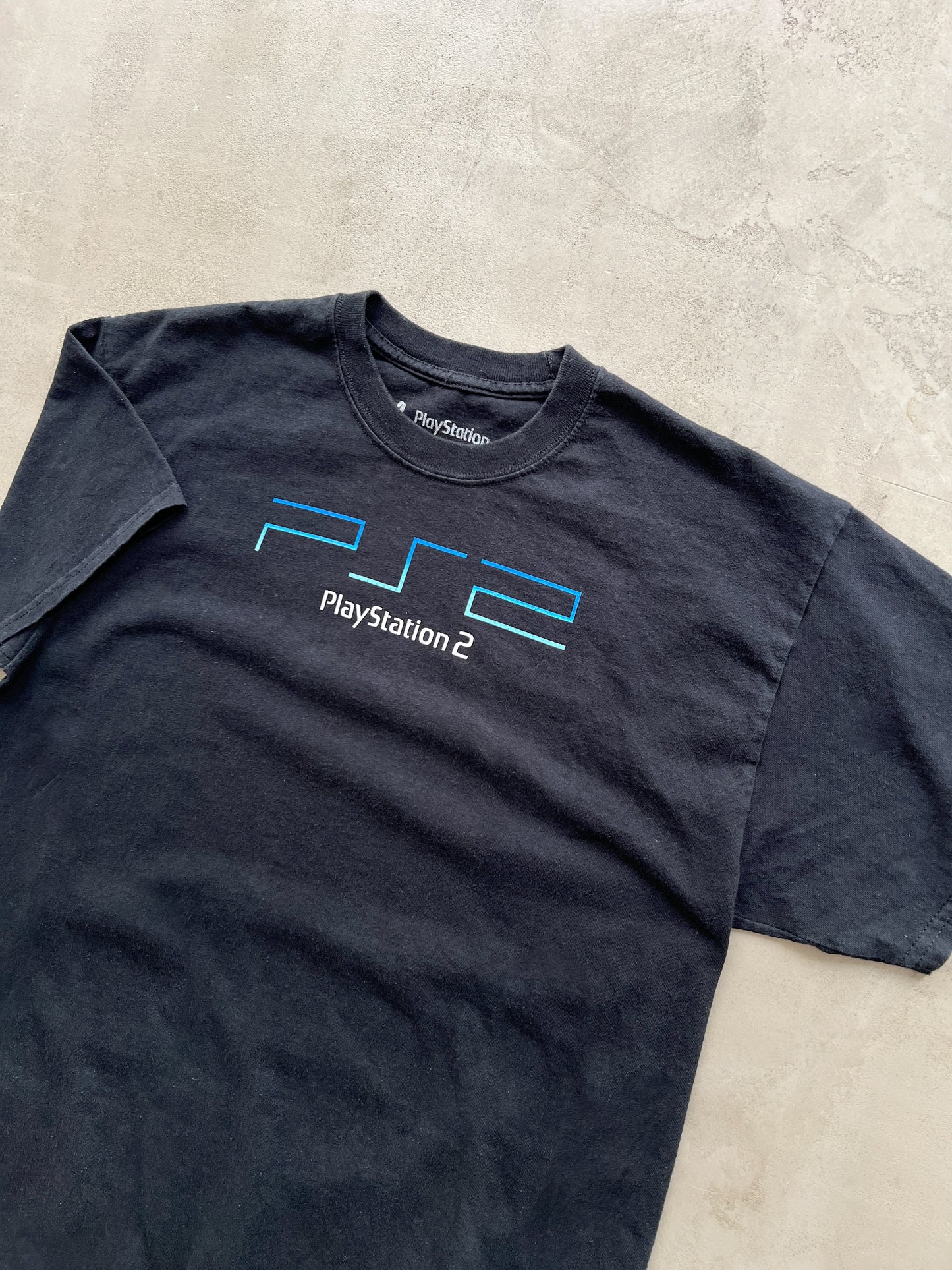 FADED BLACK PLAYSTATION 2 TEE - 2000S - L