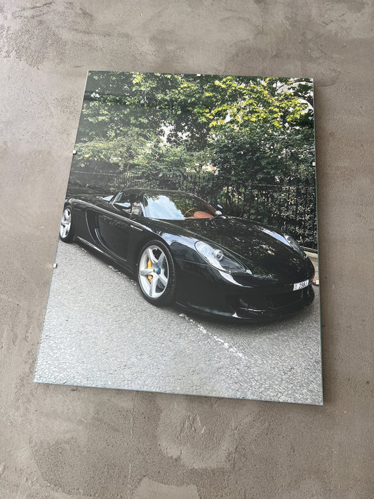 BLACK CARRERA GT GLASS PRINT