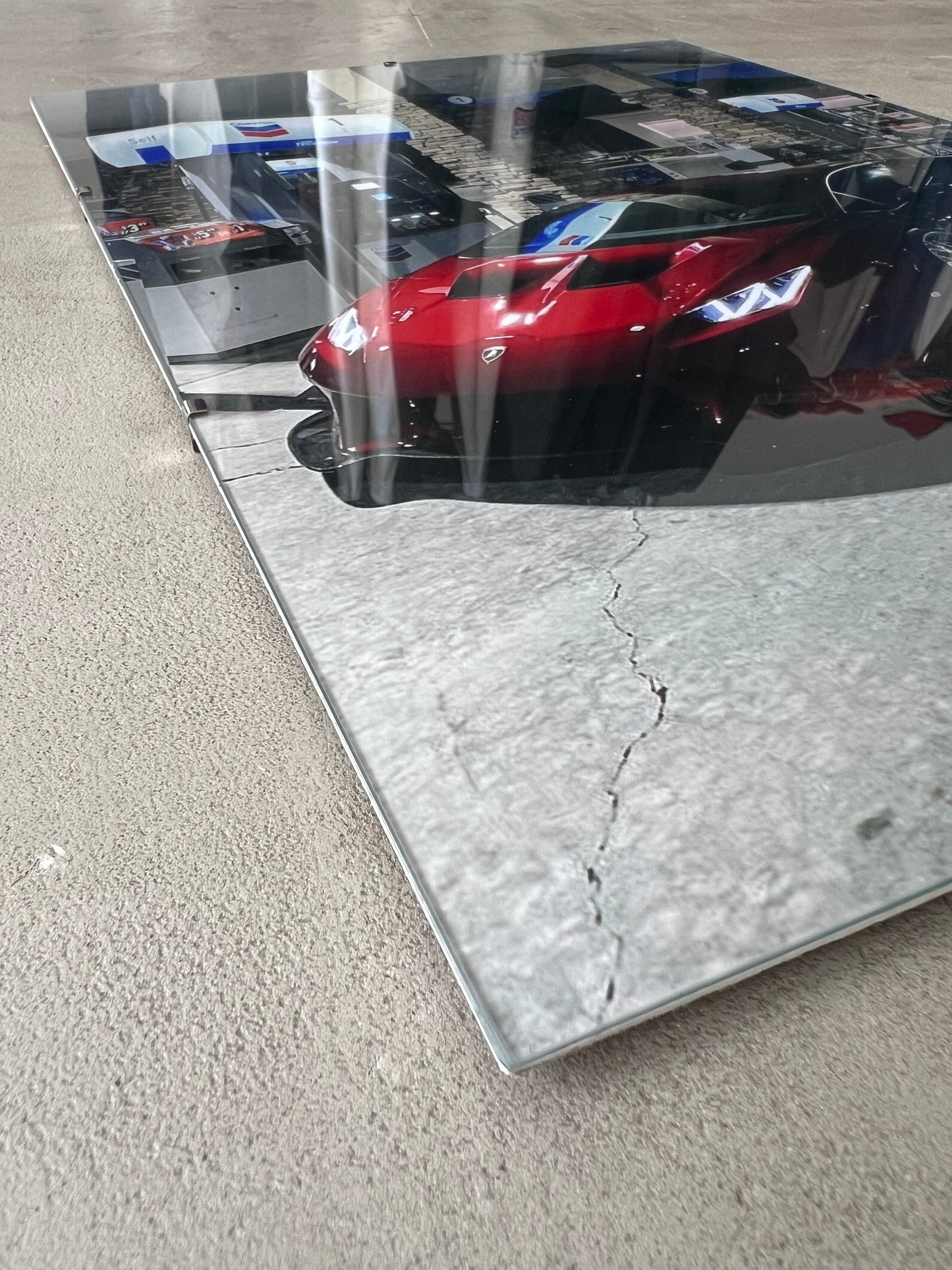 HURACAN WIDEBODY GLASS PRINT