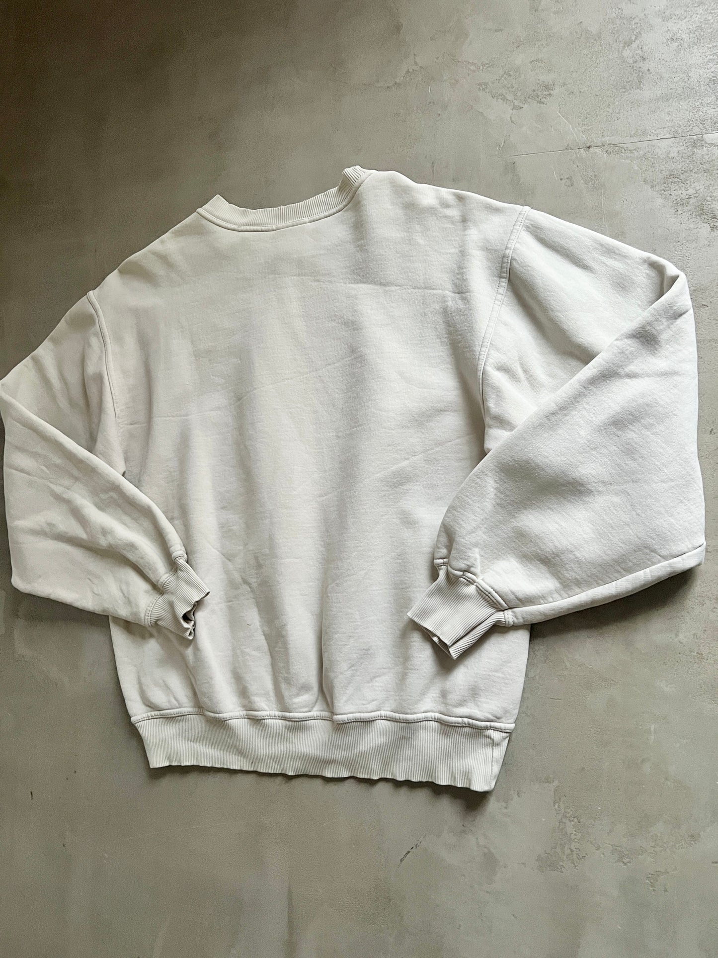 CREME CHEVROLET SWEATER - 1990S - M