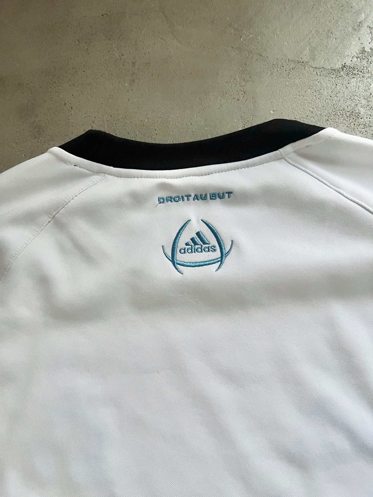 WHITE/BABY BLUE MARSEILLE LONGSLEEVE - 2000S - L