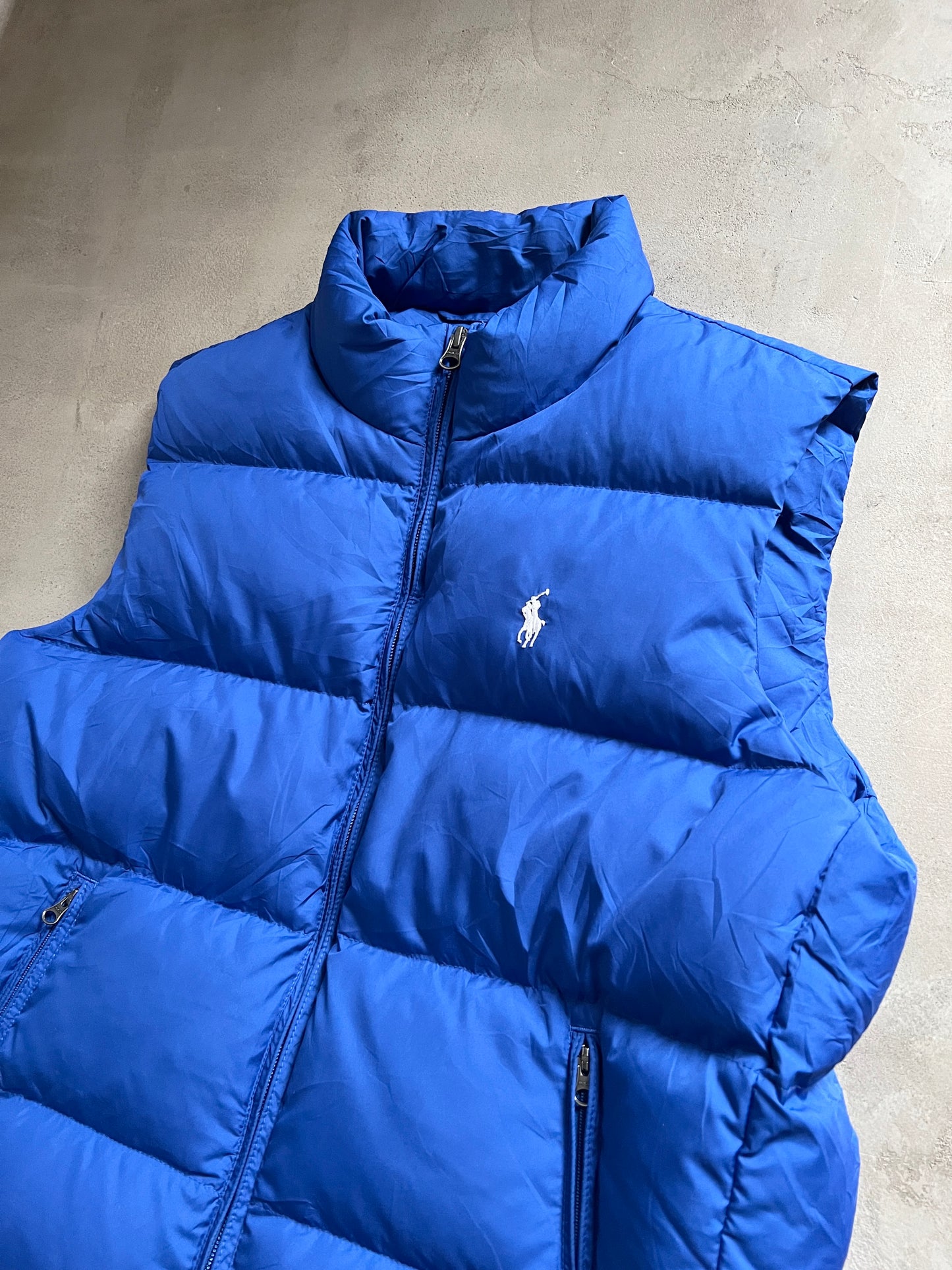 BLUE RALPH LAUREN PUFFER VEST - S