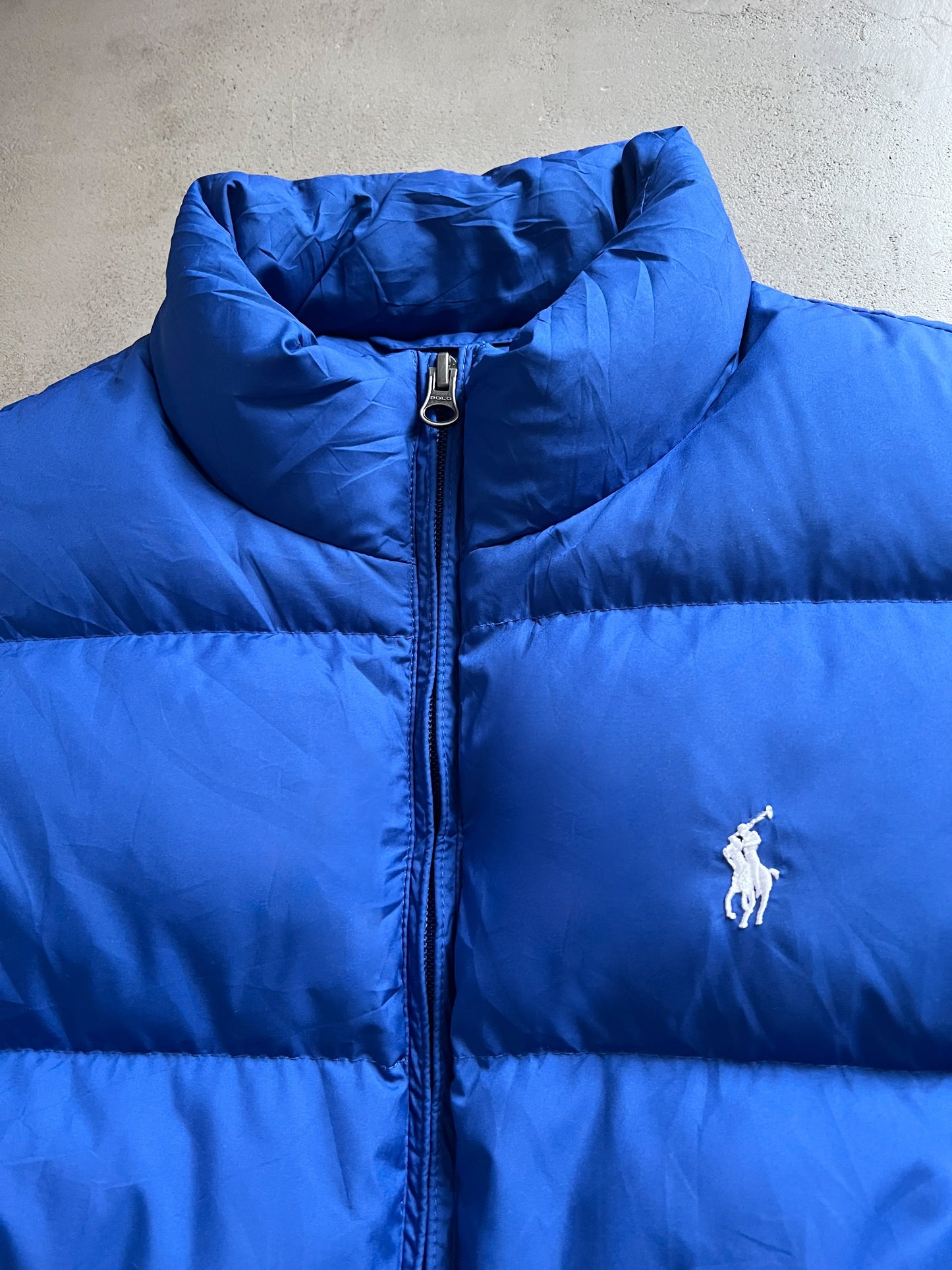 BLUE RALPH LAUREN PUFFER VEST - S