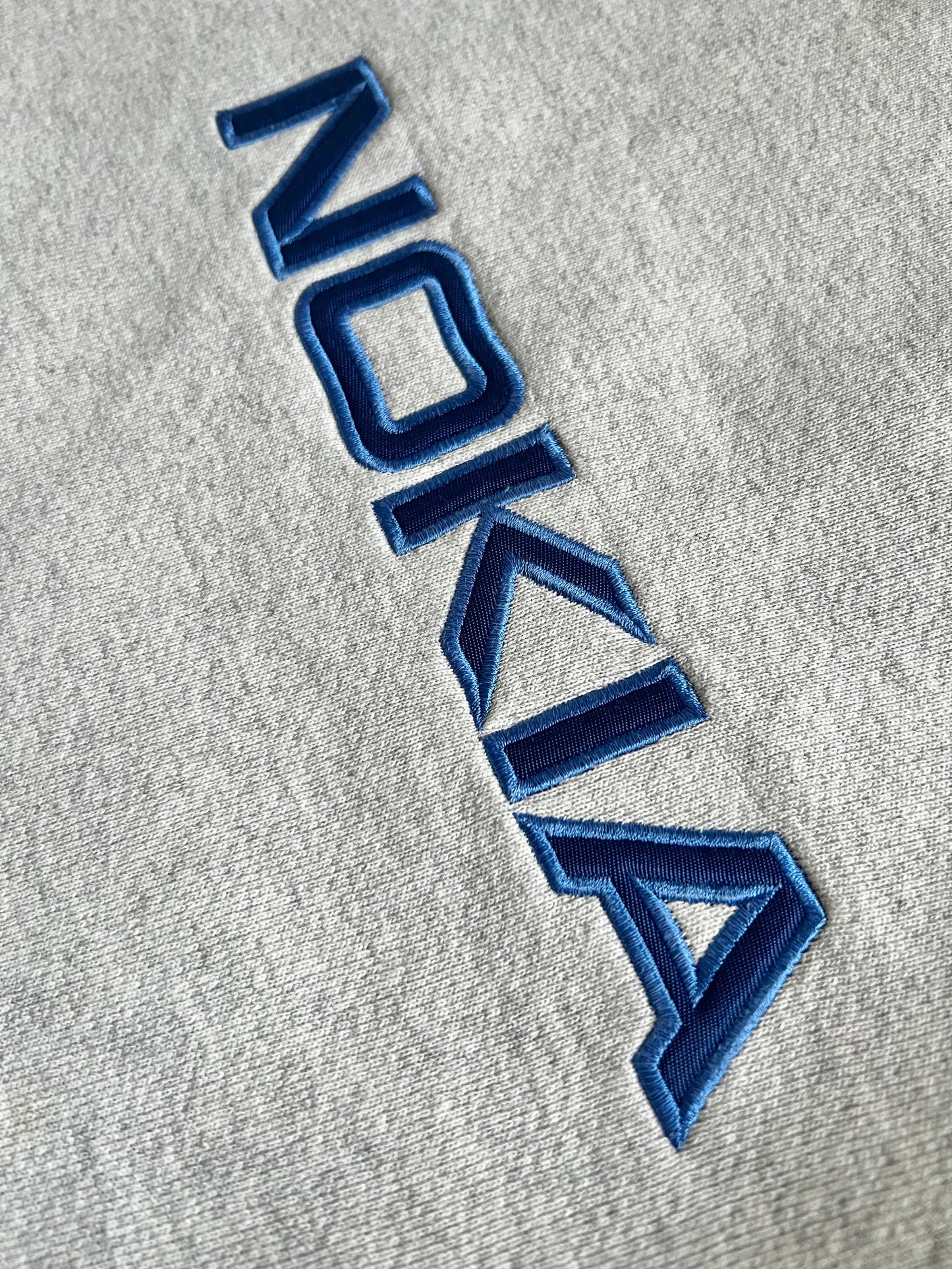 GREY NOKIA PROMO SWEATER - 1990S - L/XL