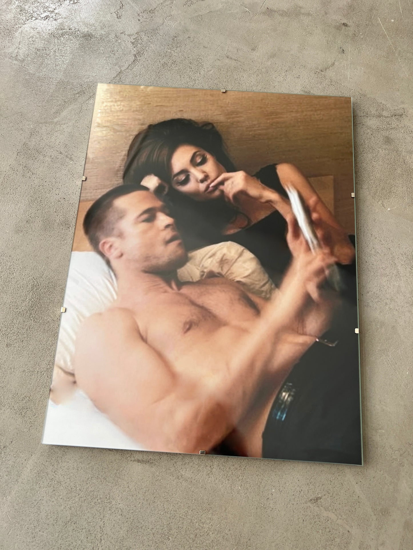 BRANGELINA GLASS PRINT