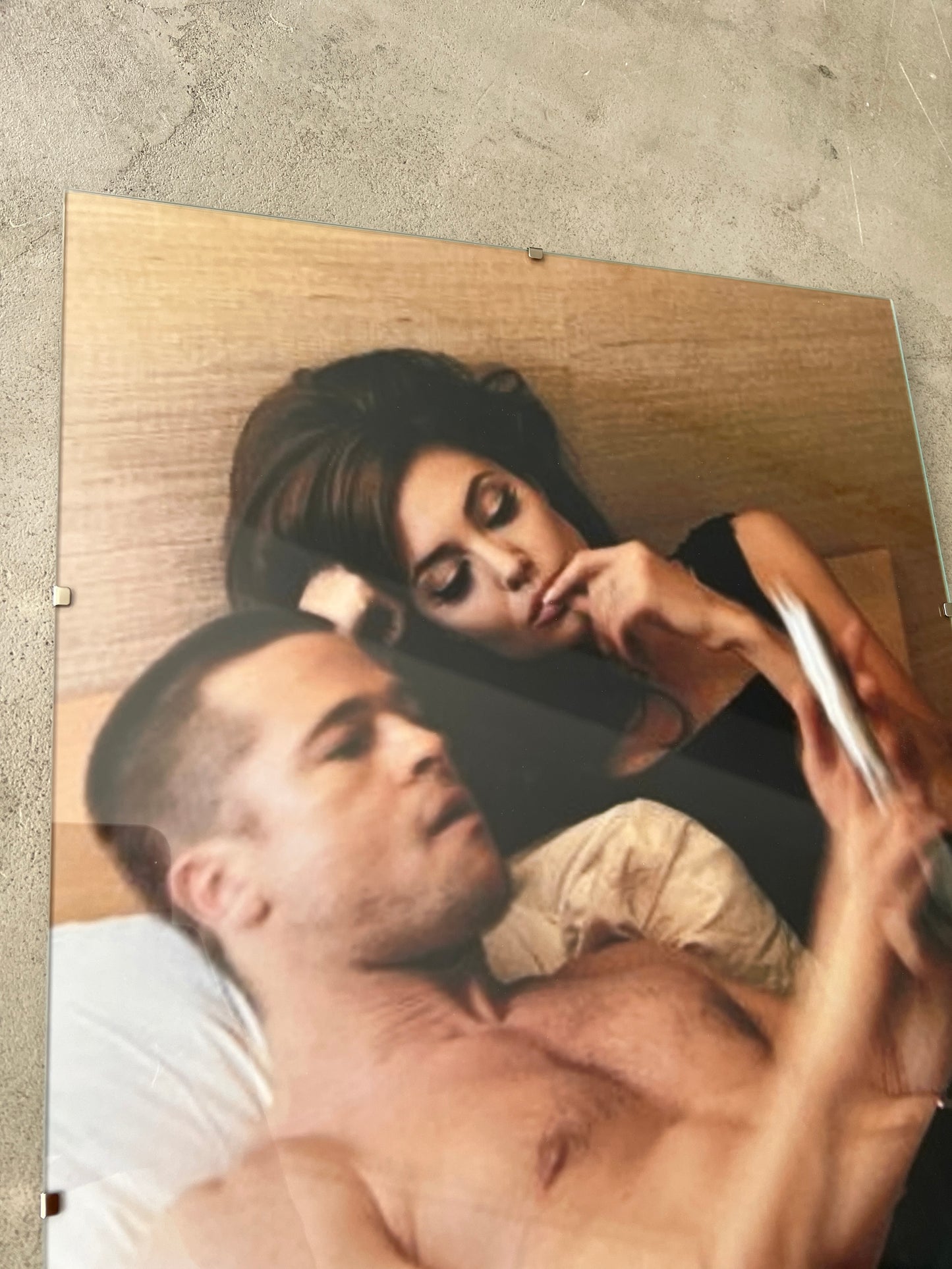 BRANGELINA GLASS PRINT