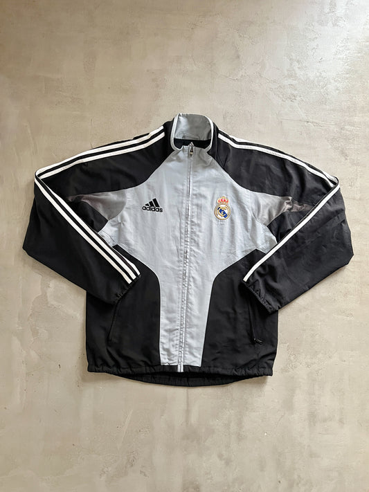 GREY REAL MADRID TRACK JACKET - 2000S - M