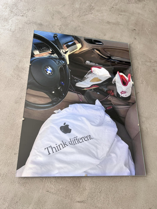 E30 X VINTAGE APPLE GLASS PRINT