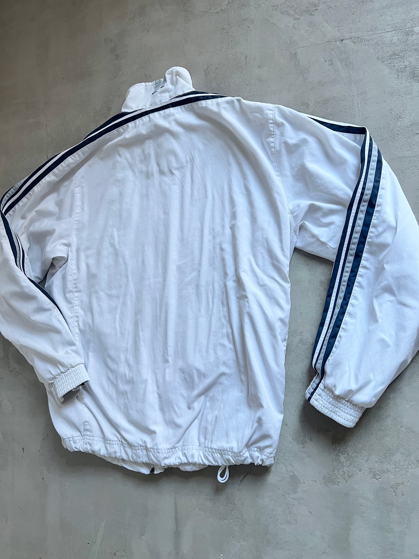 WHITE NIKE TRACK JACKET - 2000S - M/L