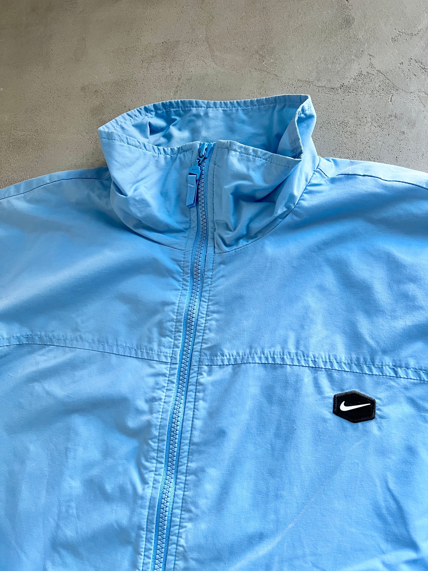 BABY BLUE NIKE HEX TRACK JACKET - 2000S - XXL