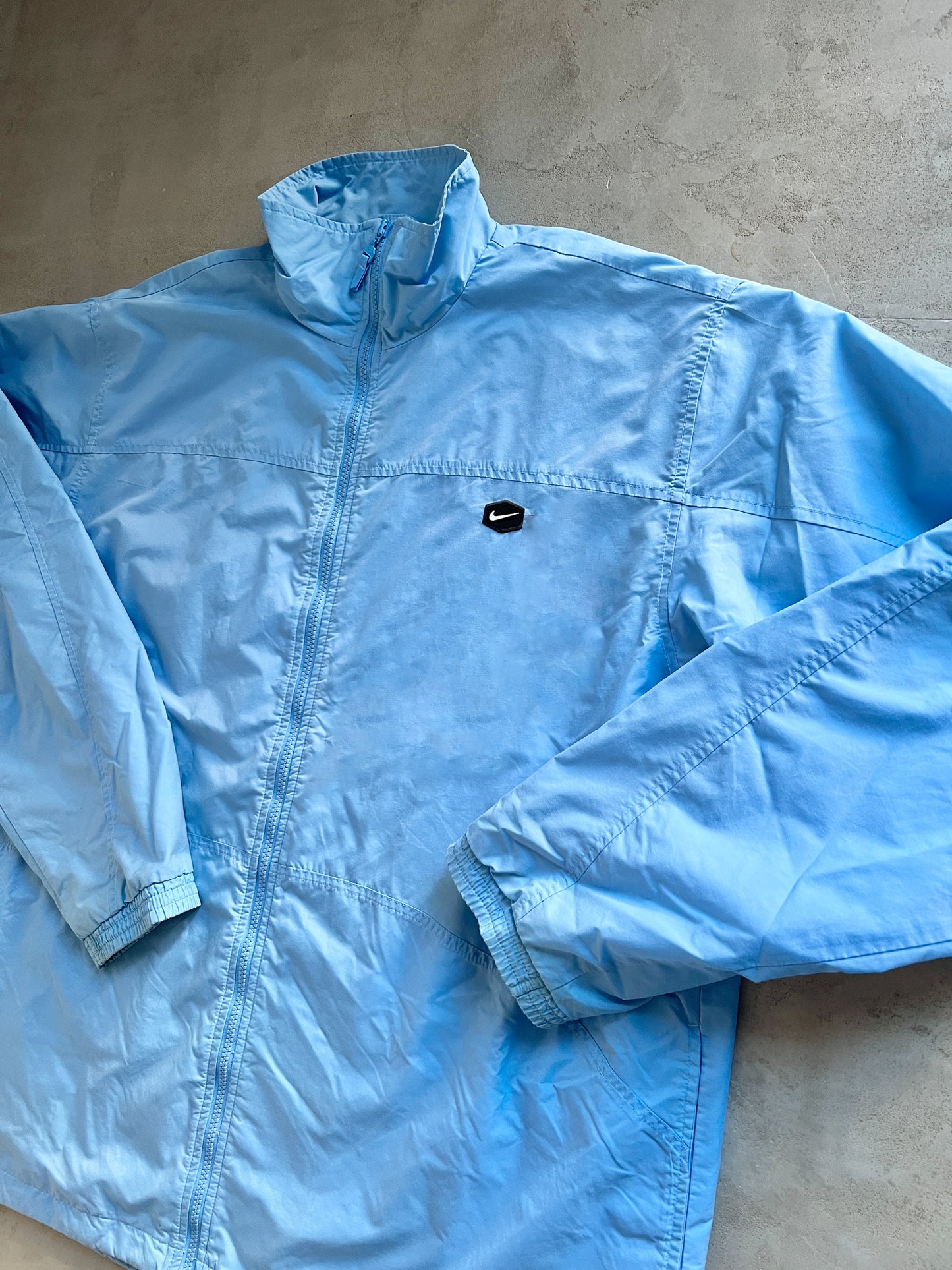 BABY BLUE NIKE HEX TRACK JACKET - 2000S - XXL