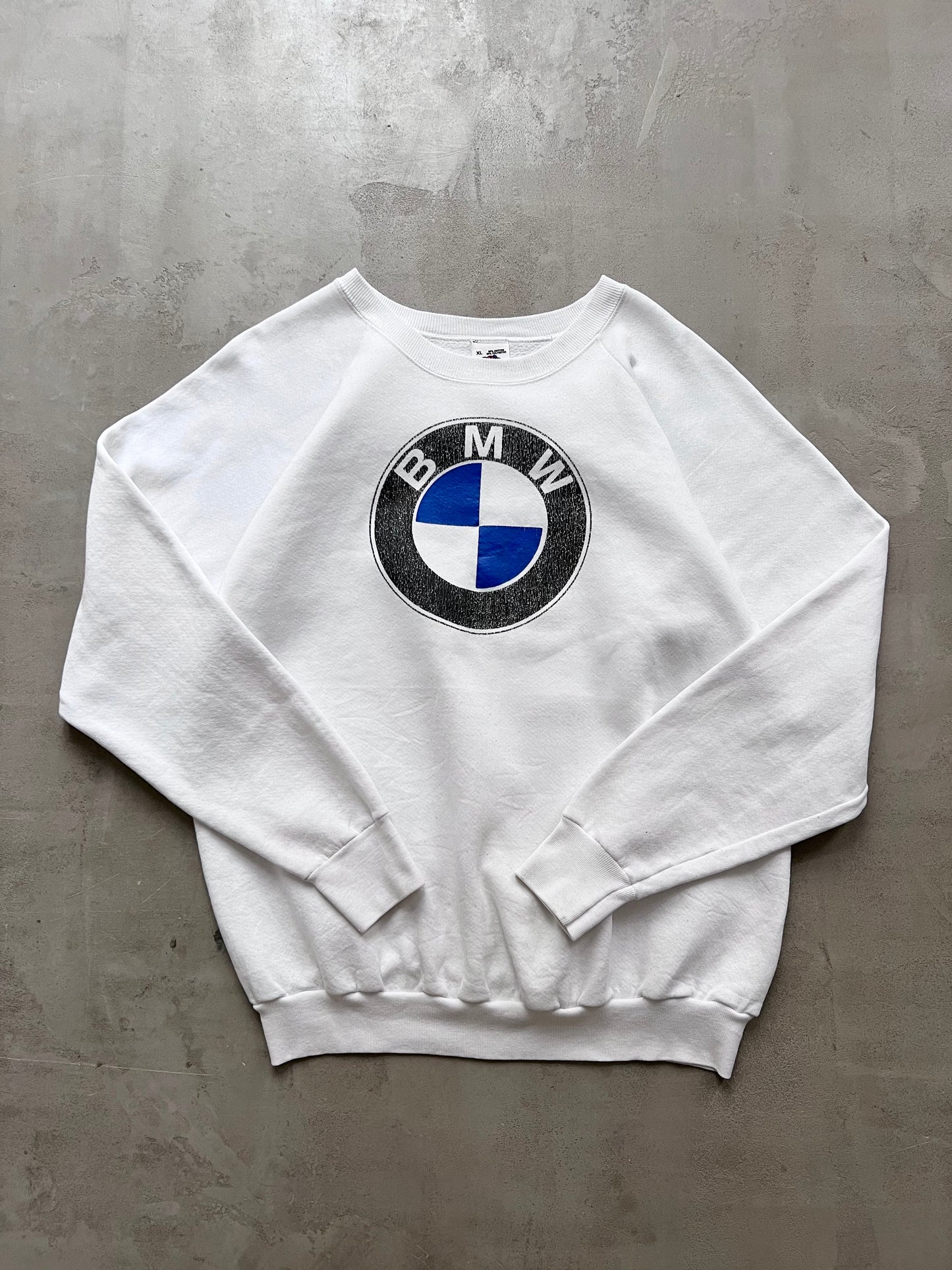 WHITE BMW SWEATER - 1990S