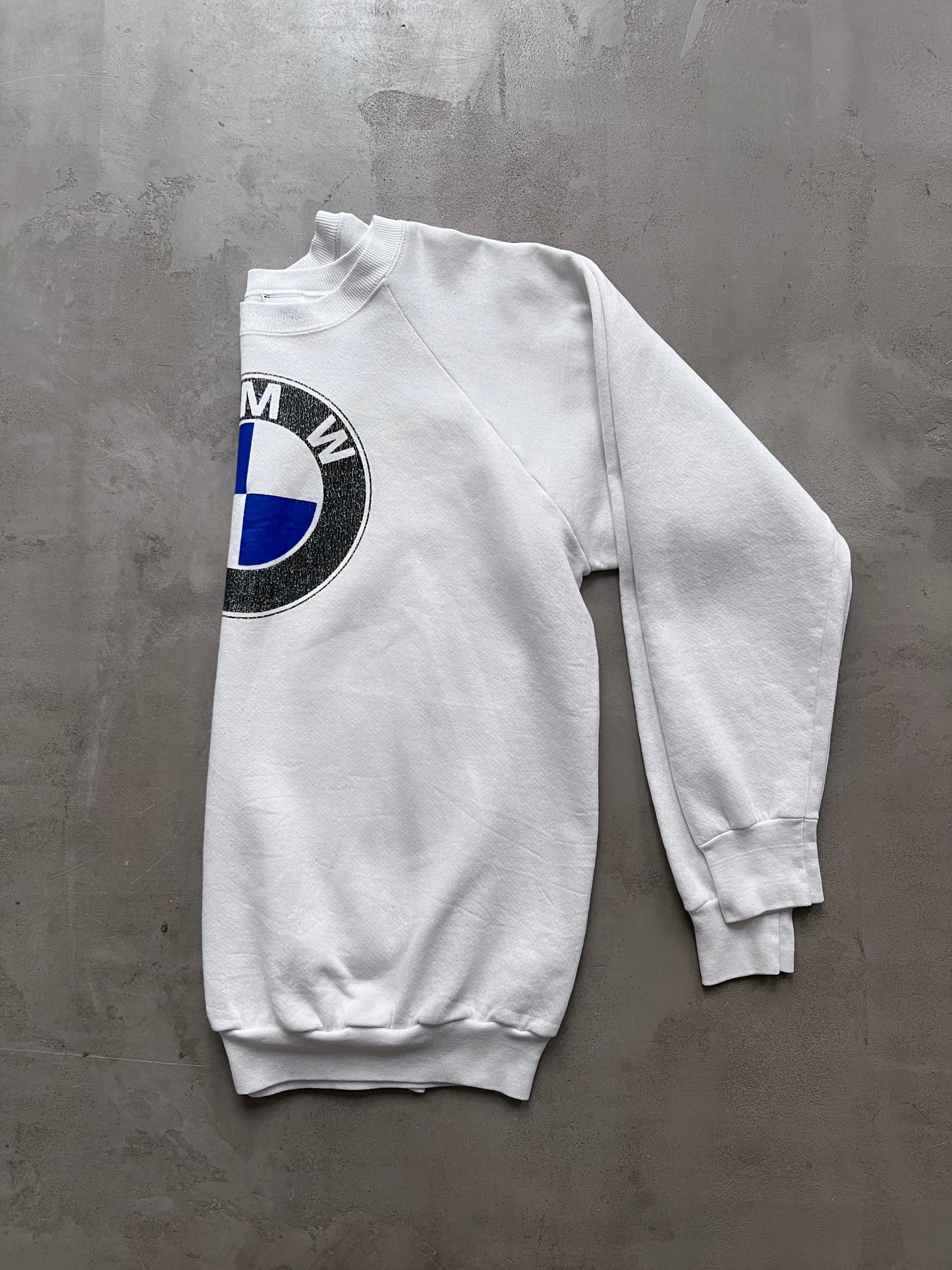 WHITE BMW SWEATER - 1990S