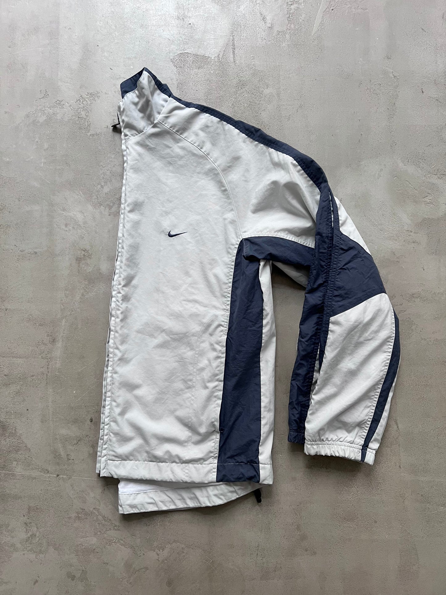 GREY NIKE TRACK JACKET - 2000S - L