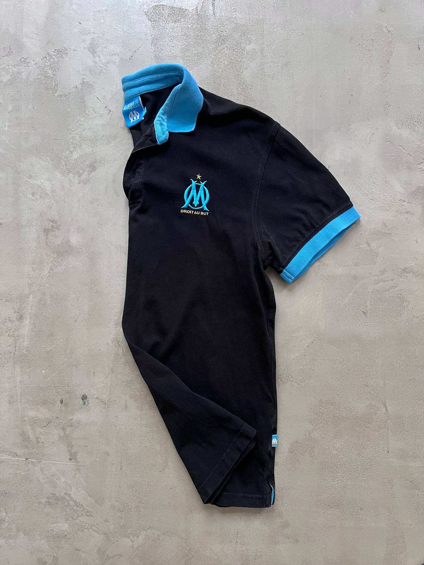 BLACK/BABY BLUE MARSEILLE POLO - 2000S - L