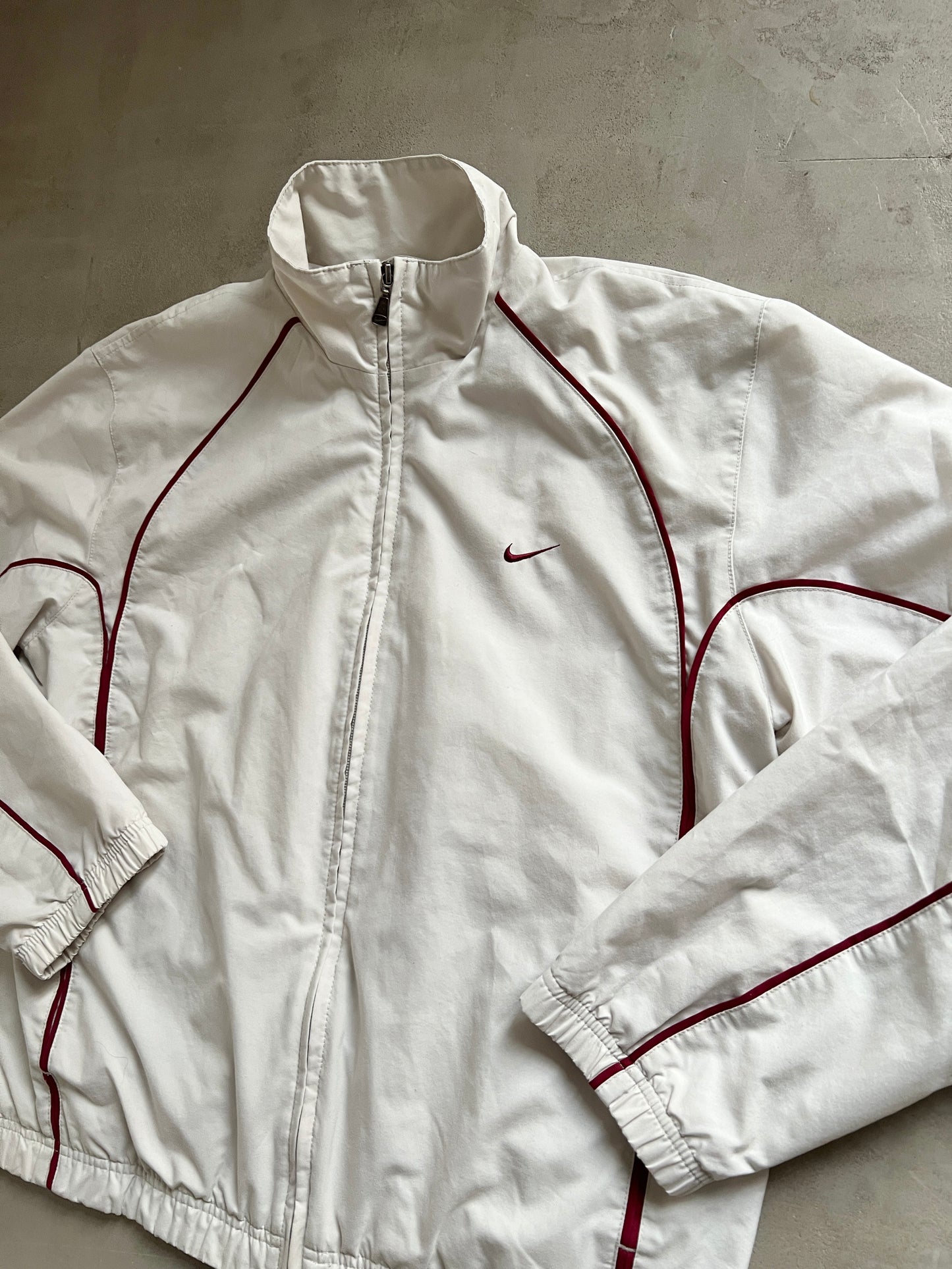 CREME NIKE TRACK JACKET - 2000S - M