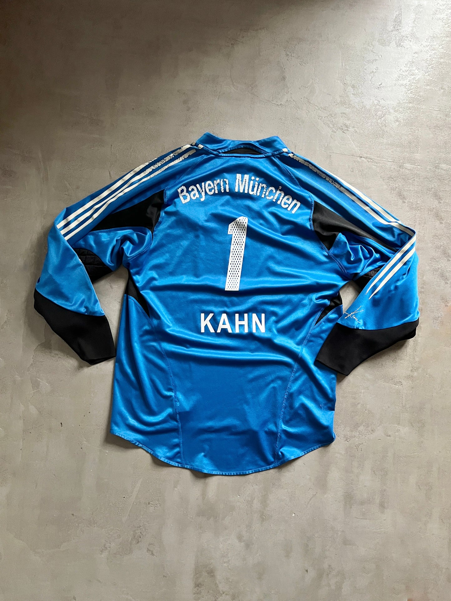 BLUE BAYERN MUNICH KAHN JERSEY - 2000S - XL