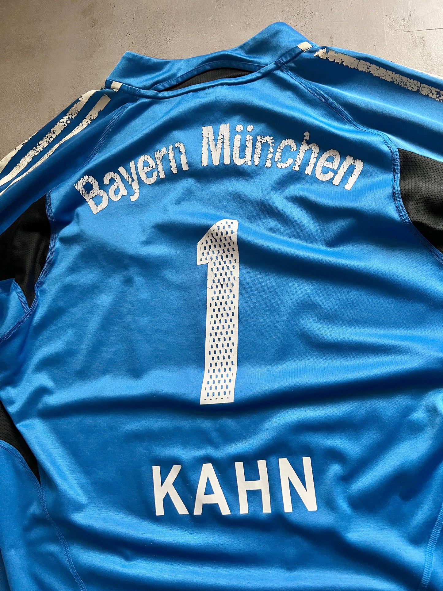 BLUE BAYERN MUNICH KAHN JERSEY - 2000S - XL