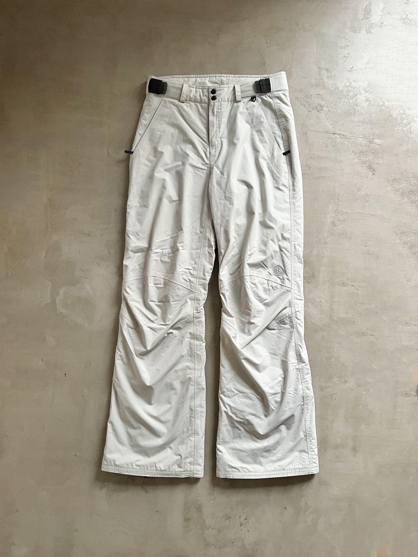 CREME NIKE ACG SKI TRACK PANTS - 2000S - M