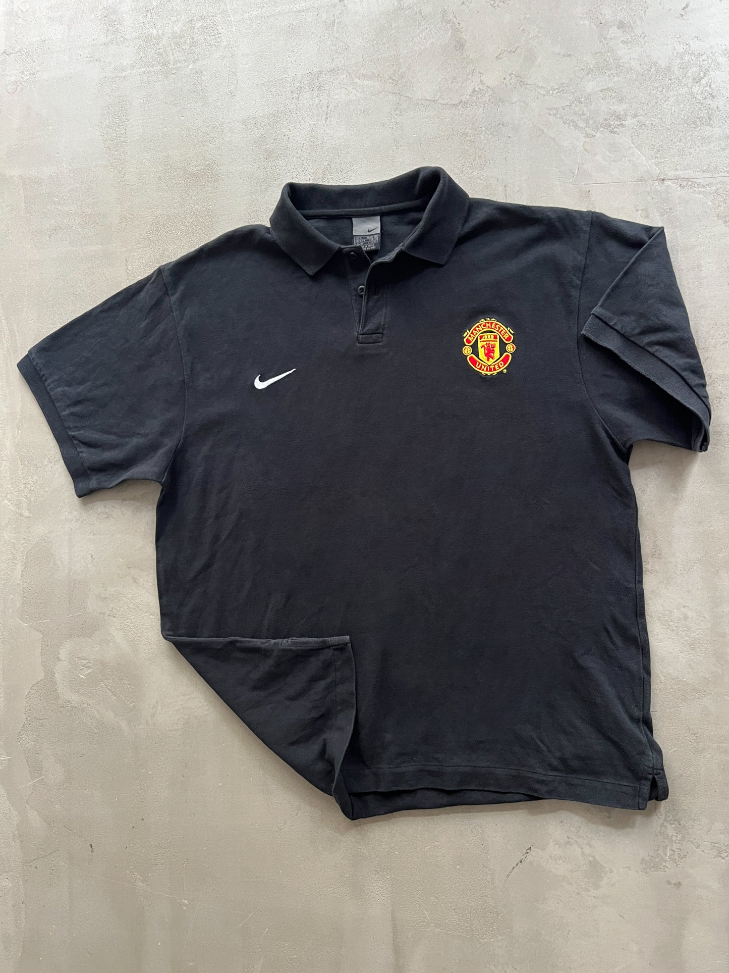 BLACK MAN U POLO - 2000S - L/M