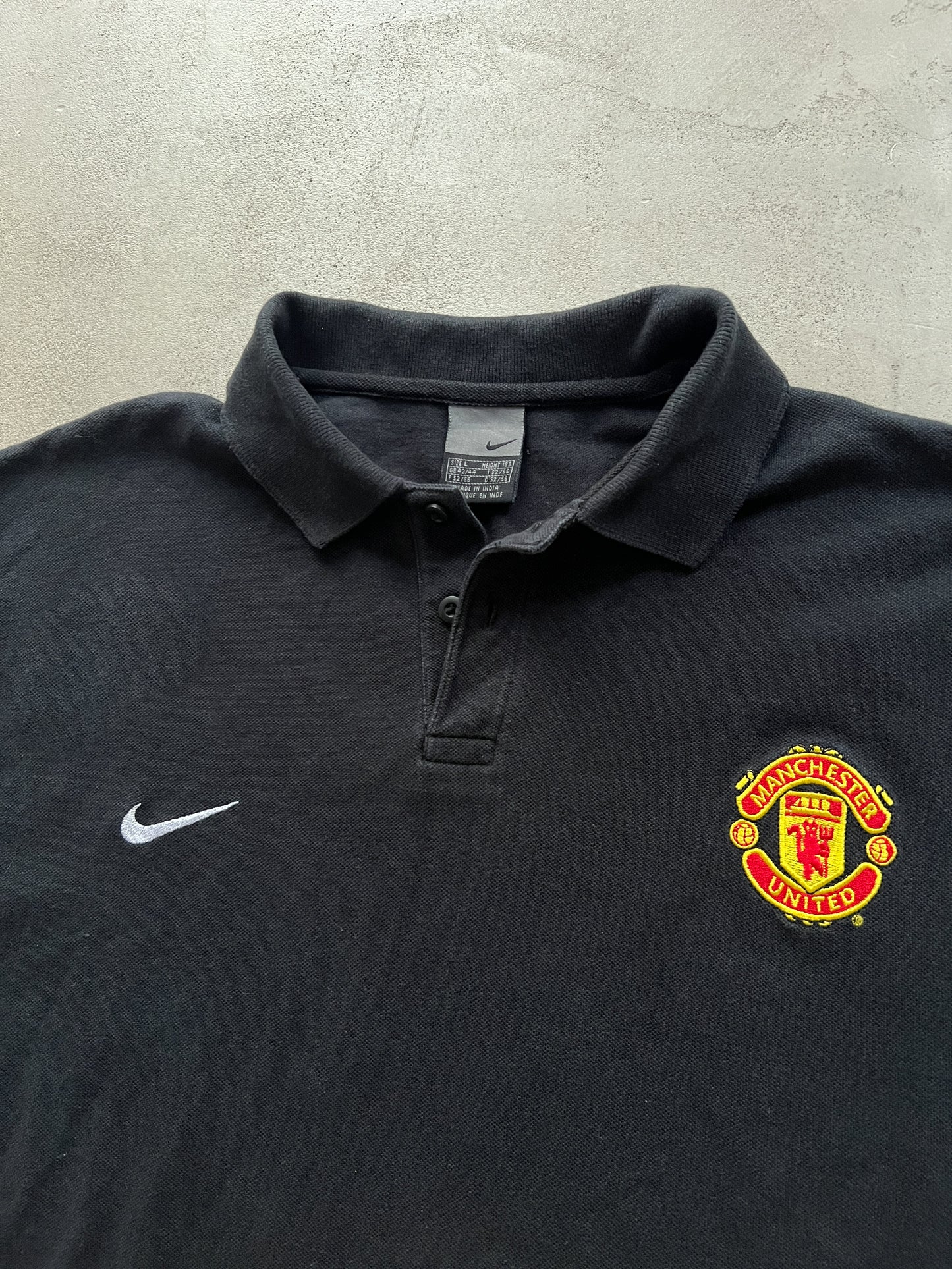 BLACK MAN U POLO - 2000S - L/M