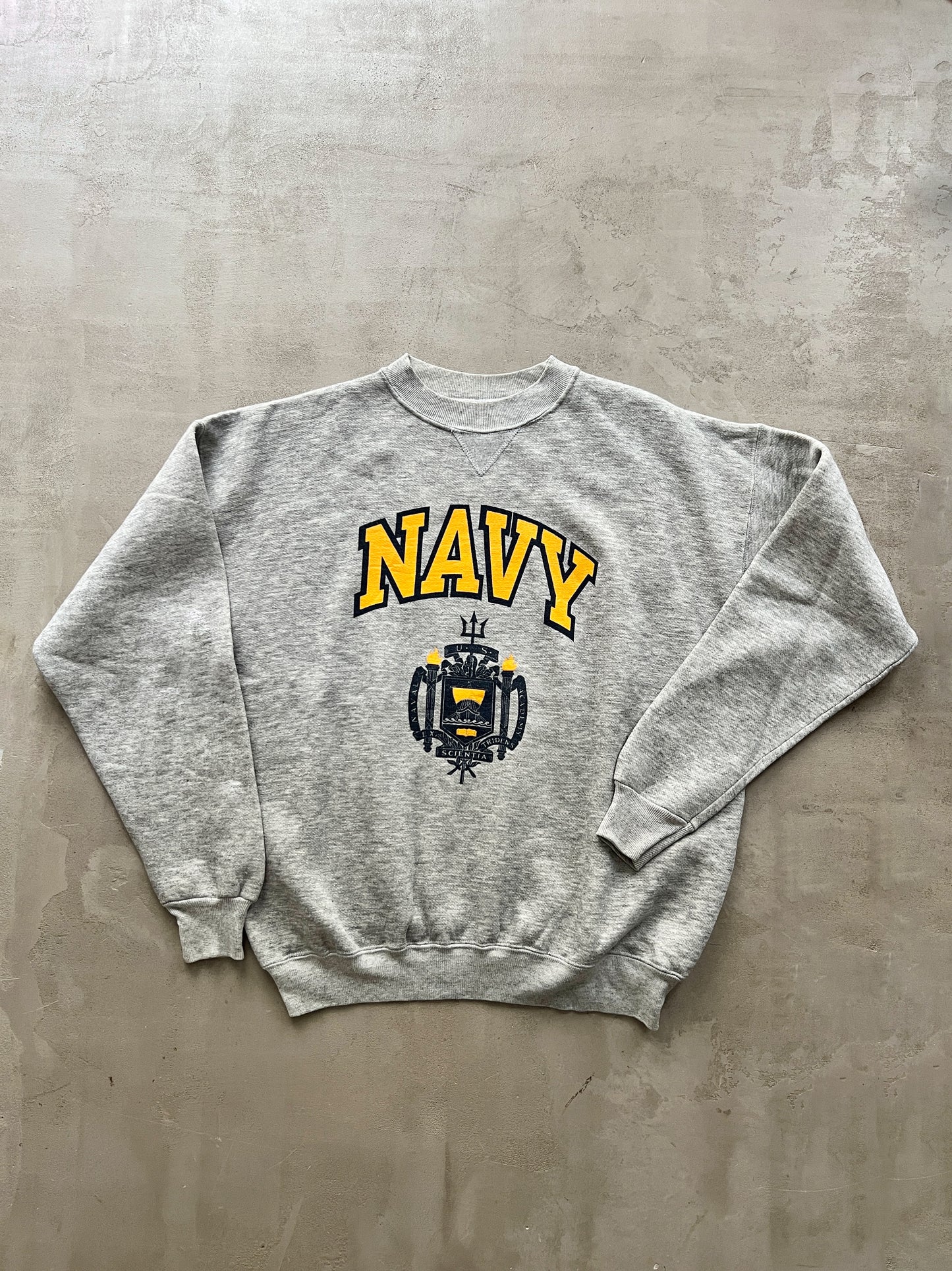 GREY US NAVY SWEATER - 2000S - L