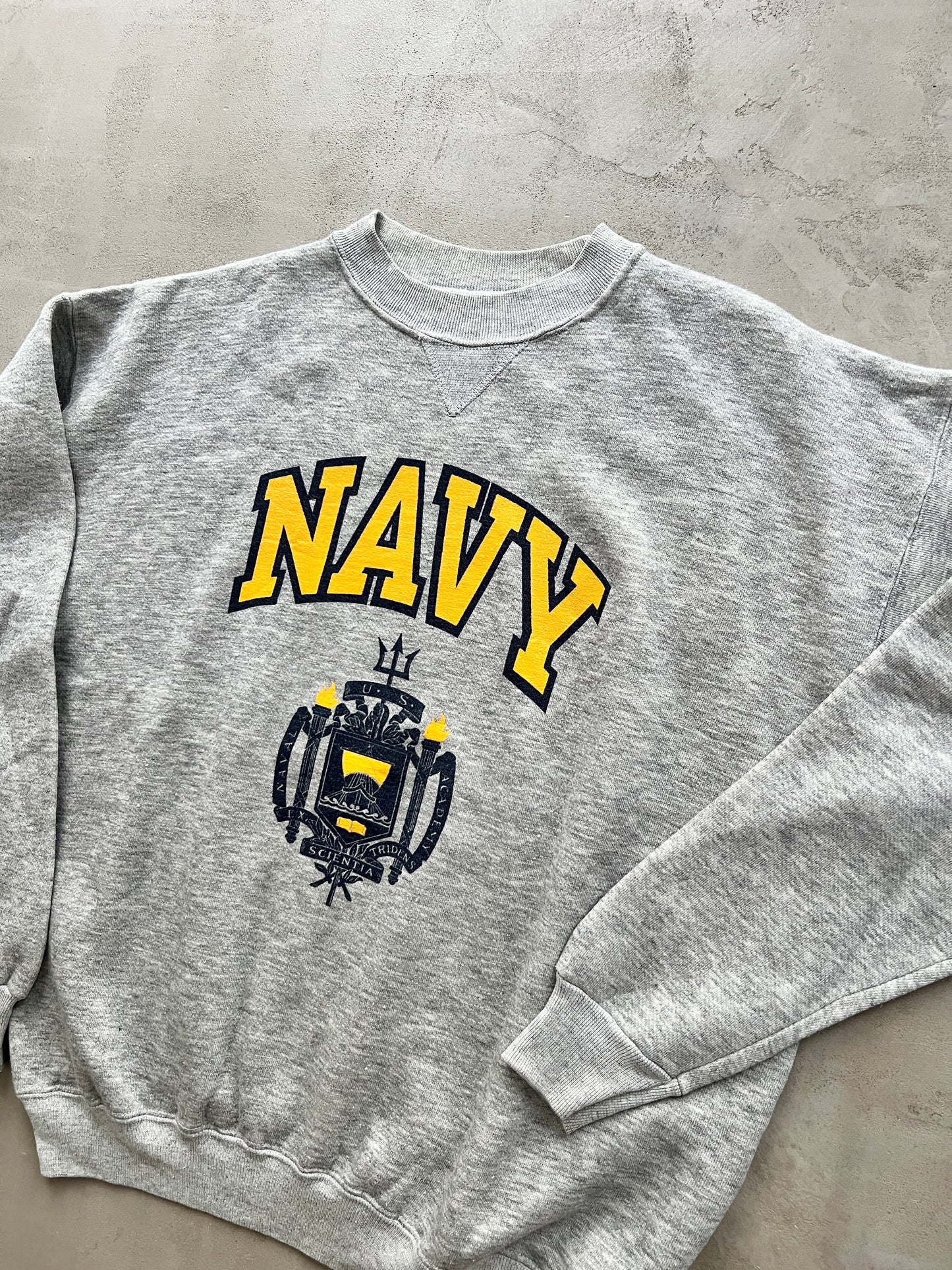 GREY US NAVY SWEATER - 2000S - L