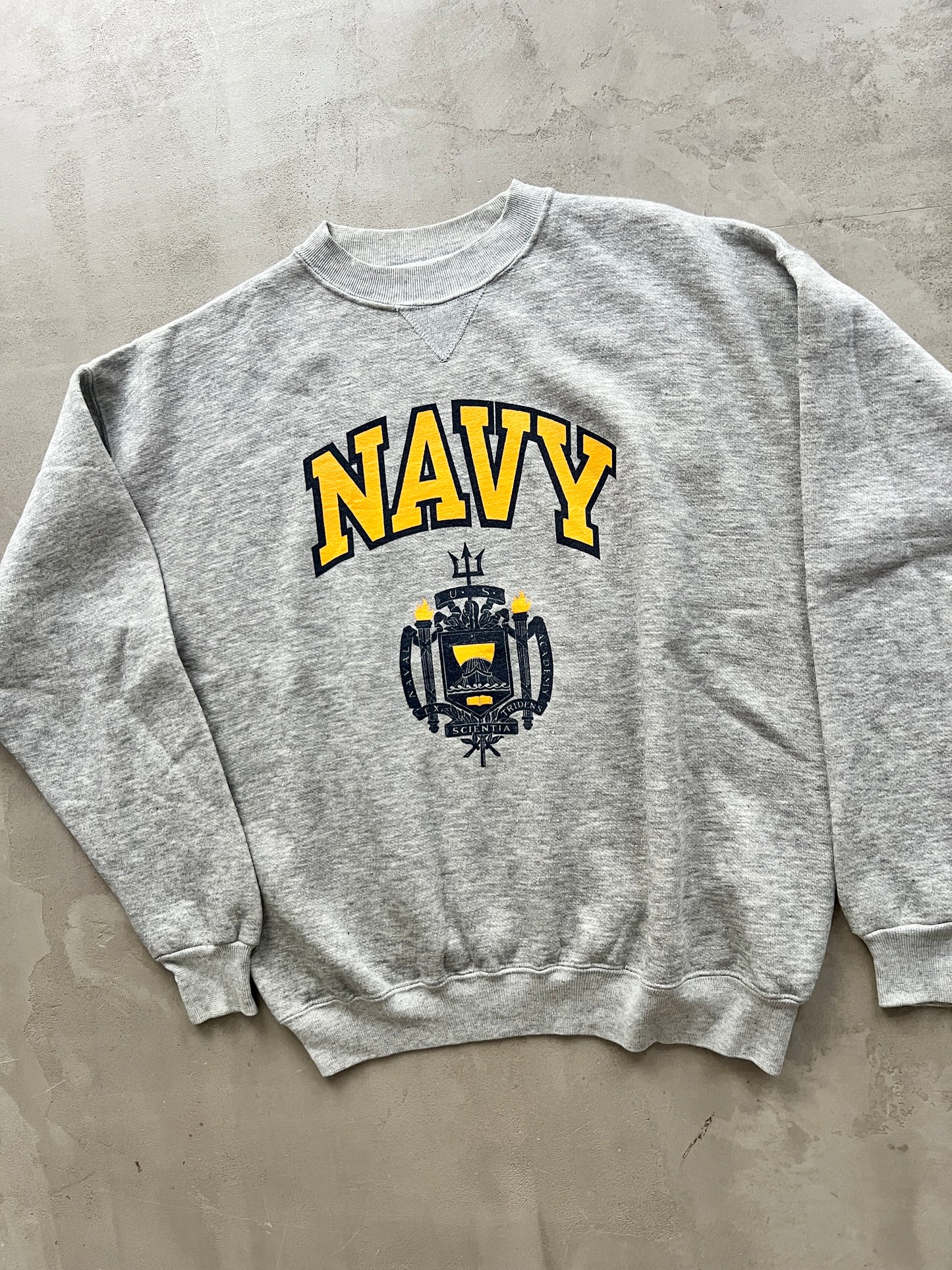 GREY US NAVY SWEATER - 2000S - L