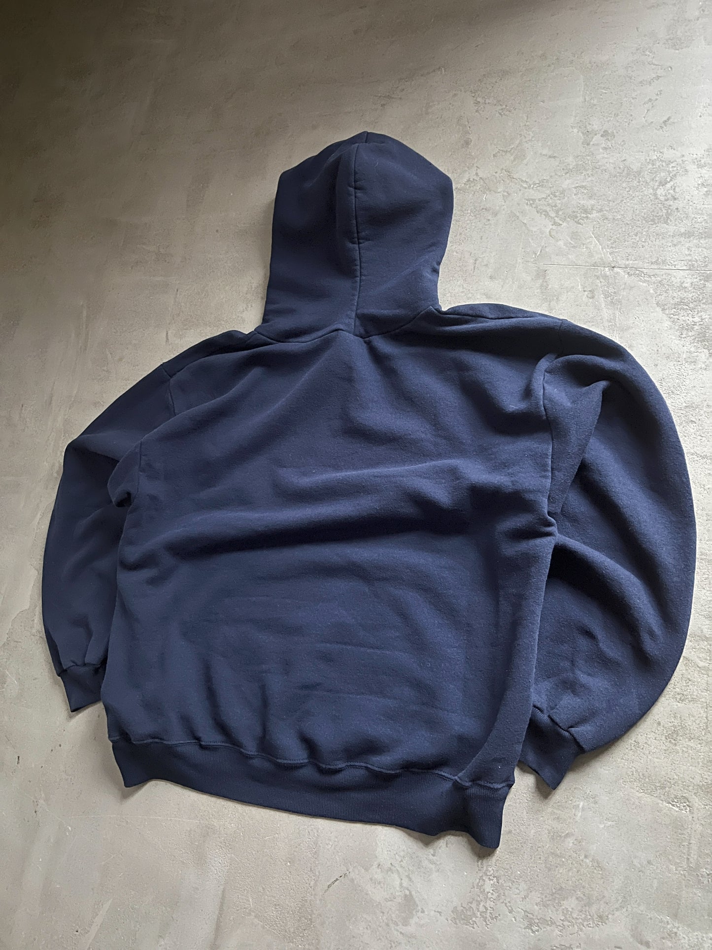 NAVY YANKEES HOODIE - 1990S - M