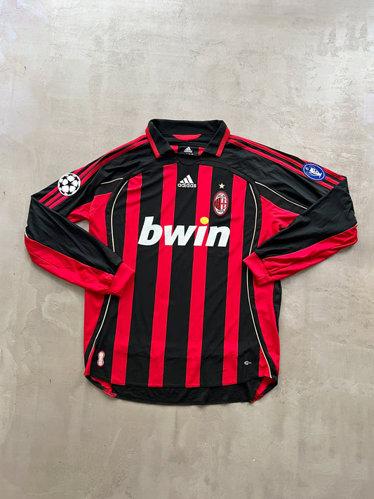 BLACK/RED AC MILAN LONGSLEEVE JERSEY - 2000S - XL