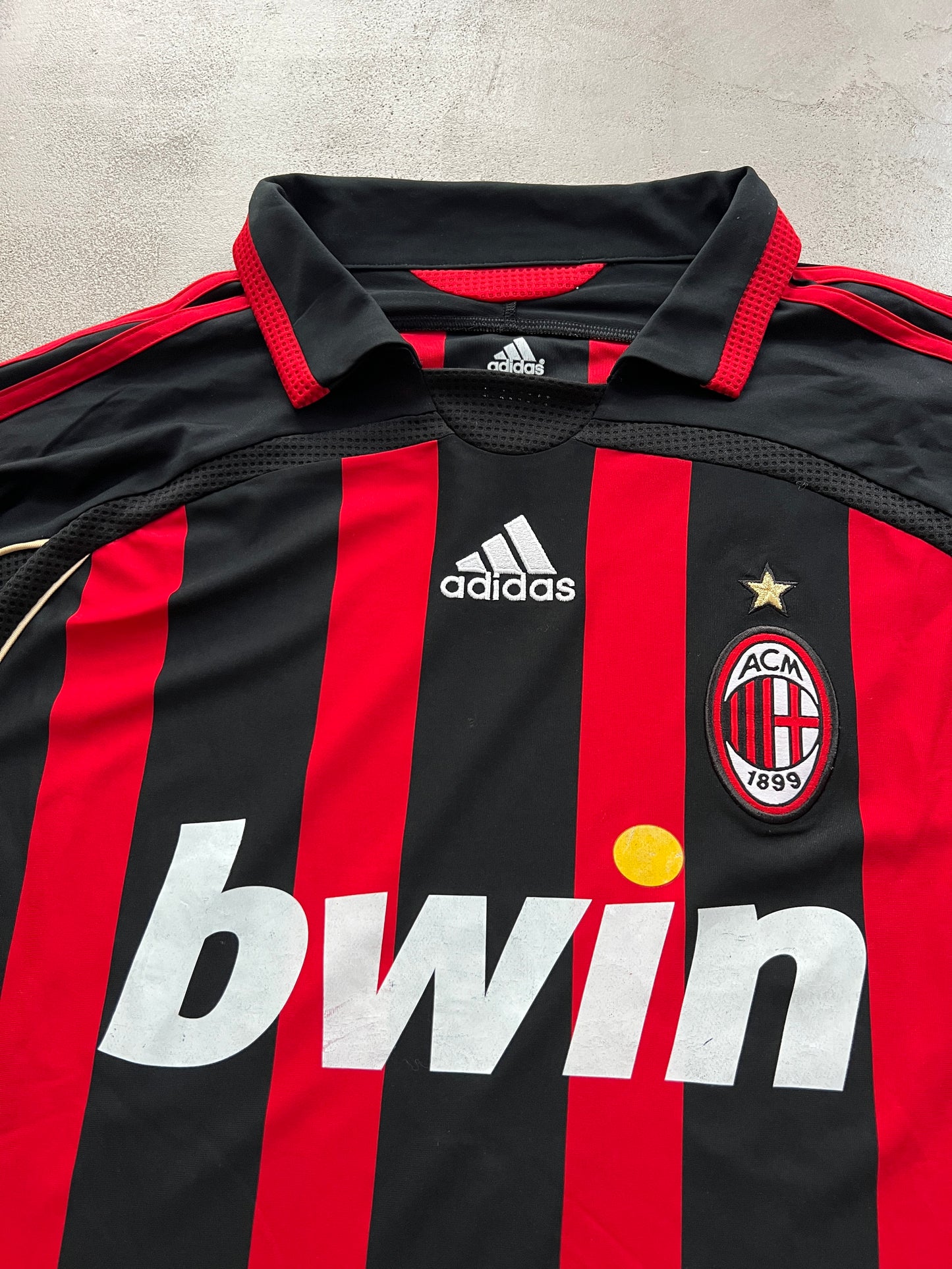 BLACK/RED AC MILAN LONGSLEEVE JERSEY - 2000S - XL